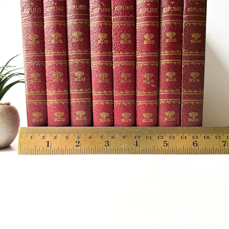 Vintage Rudyard Kipling book collection, 1930, set of 8