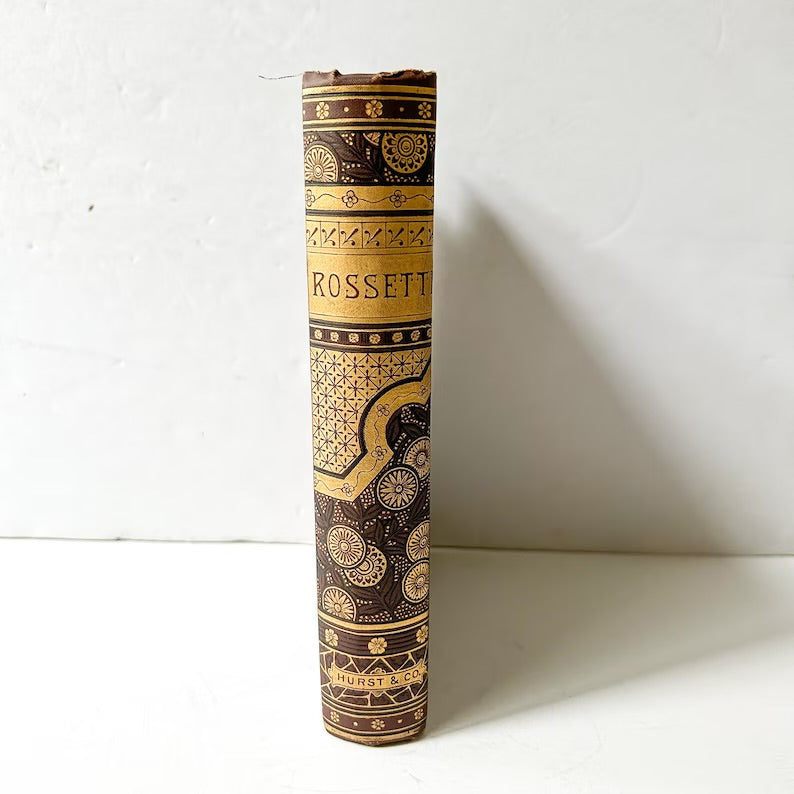 The Poetical Works of Dante Gabriel Rosetti, Antique Book, Victorian Era Poetry