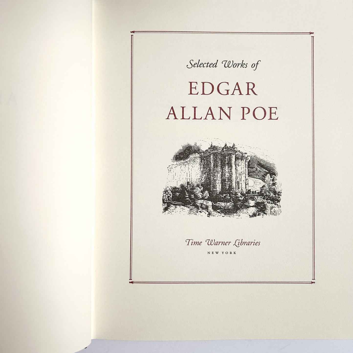 Vintage Selected Works of Edgar Allan Poe, Time Warner Libraries