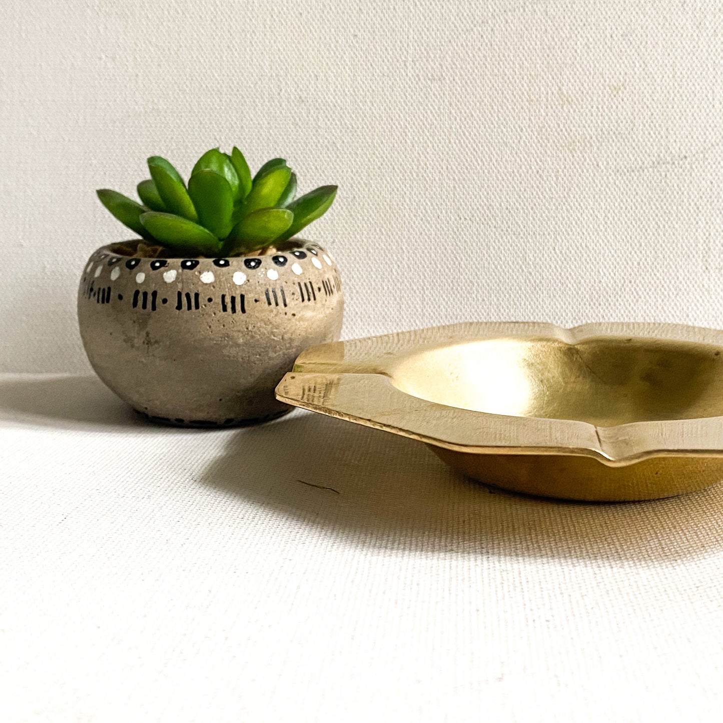 Vintage Brass Ash Tray or Incense Dish