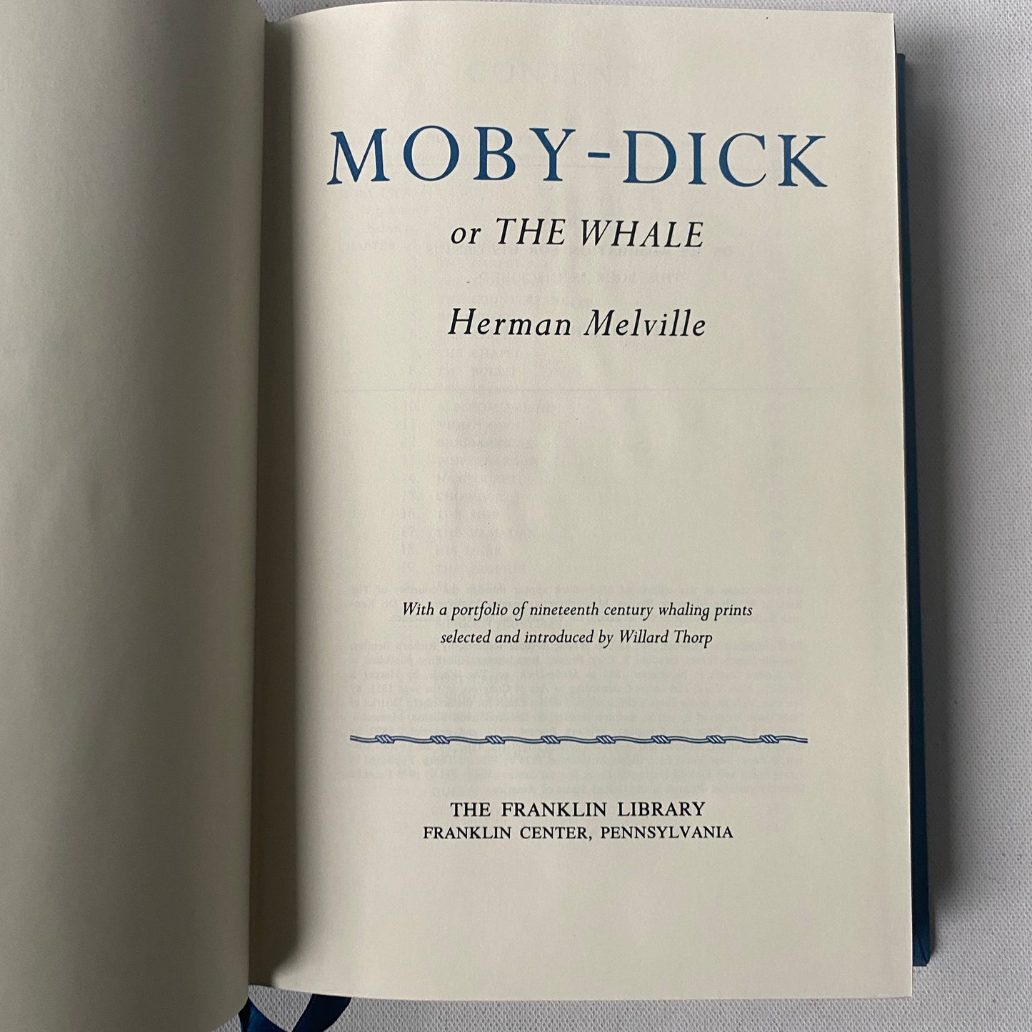 Vintage Moby Dick by Herman Melville, The Franklin Library