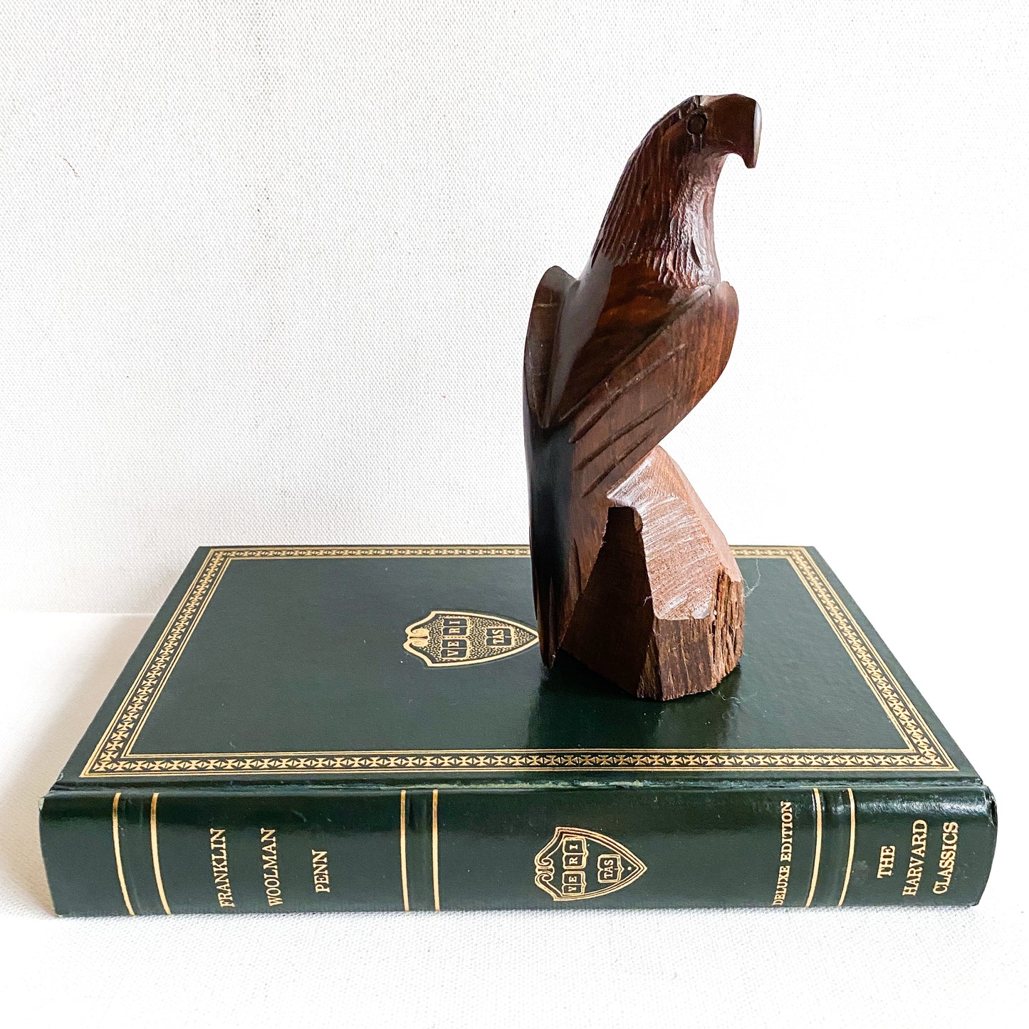 Vintage Ironwood Eagle Sculptural Figurine
