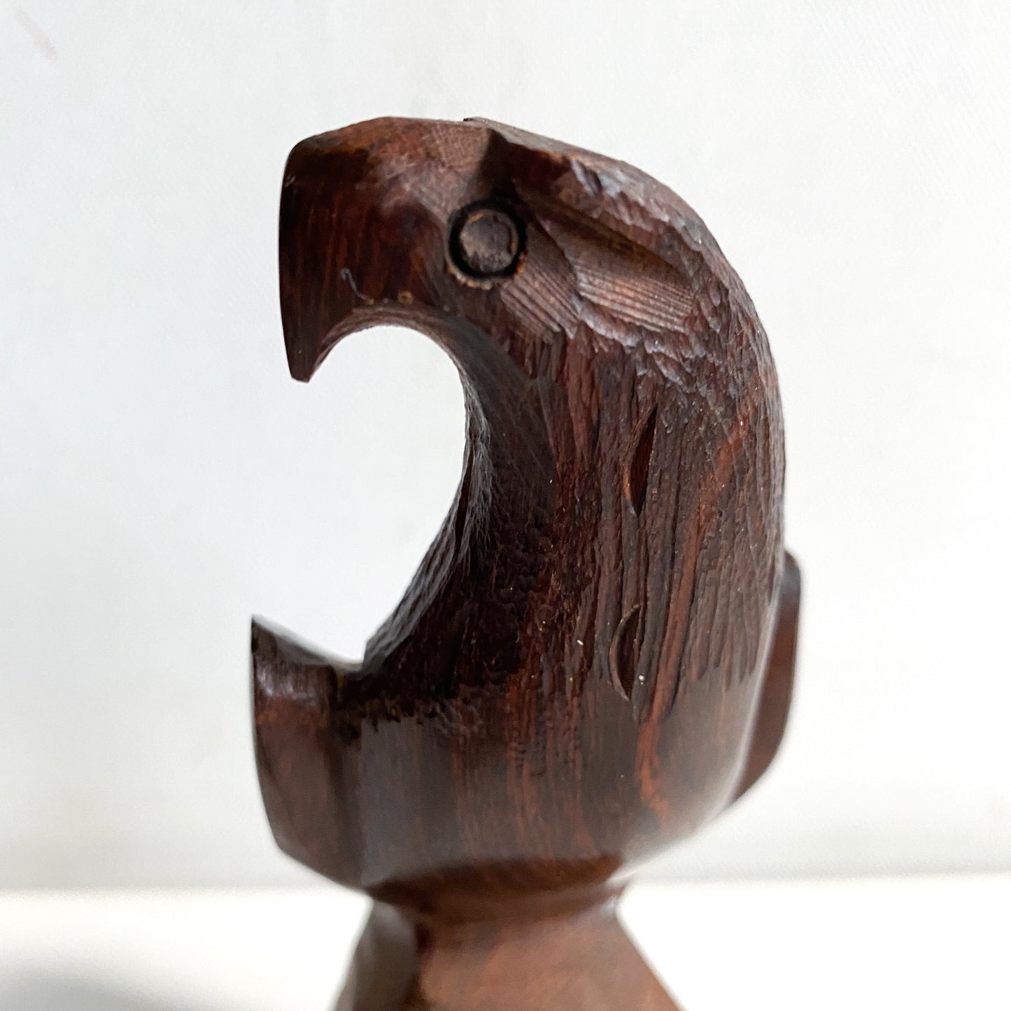 Vintage Ironwood Eagle Sculptural Figurine
