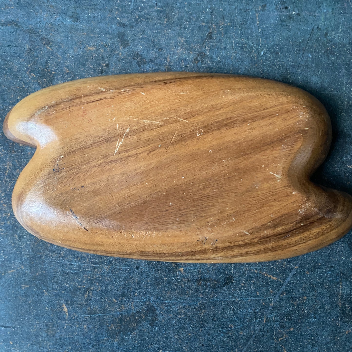 Celestial Hand Painted Vintage Monkeypod Wood Bowl