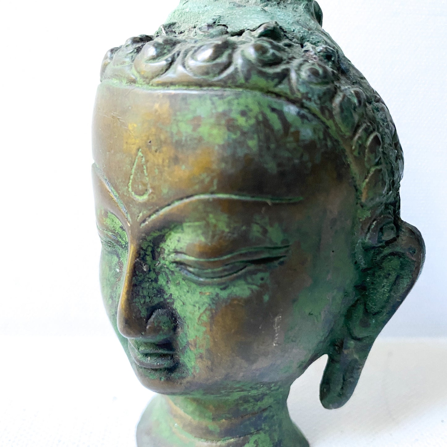 Antique Bronze Buddha Bust