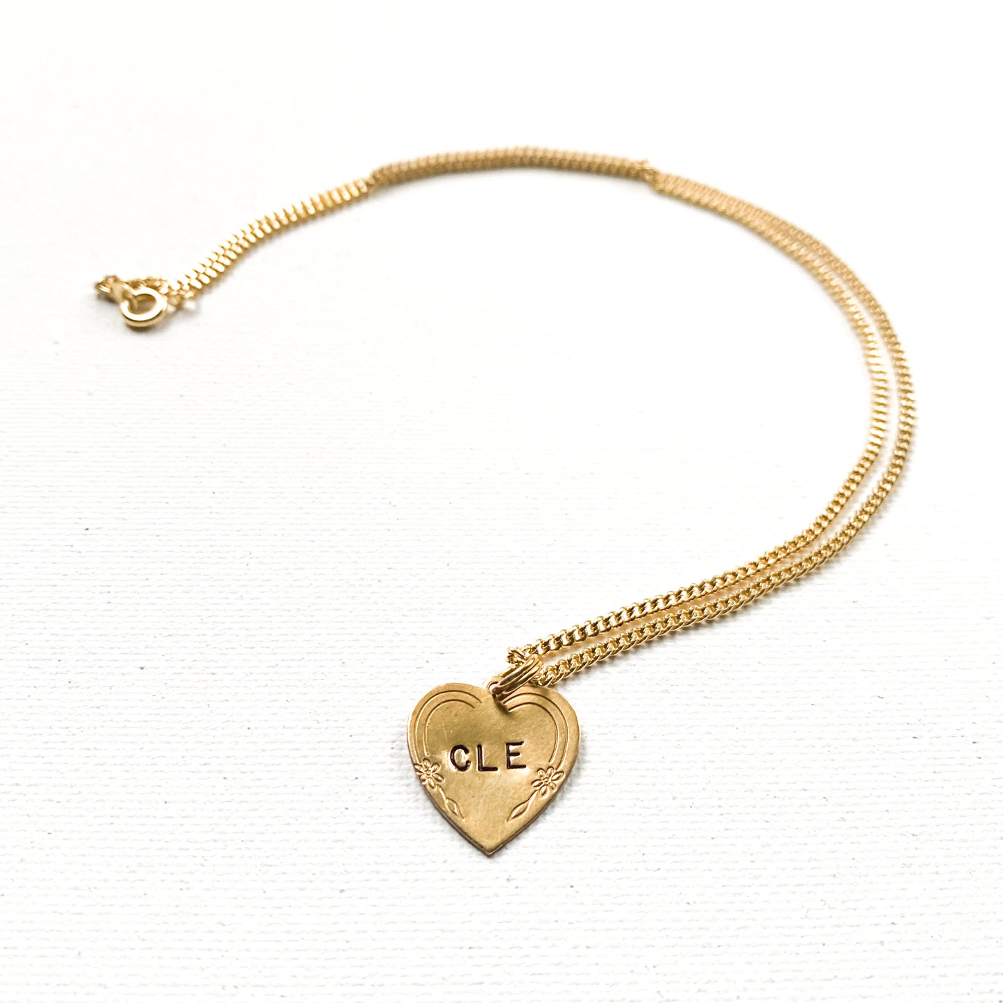CLE heart necklace