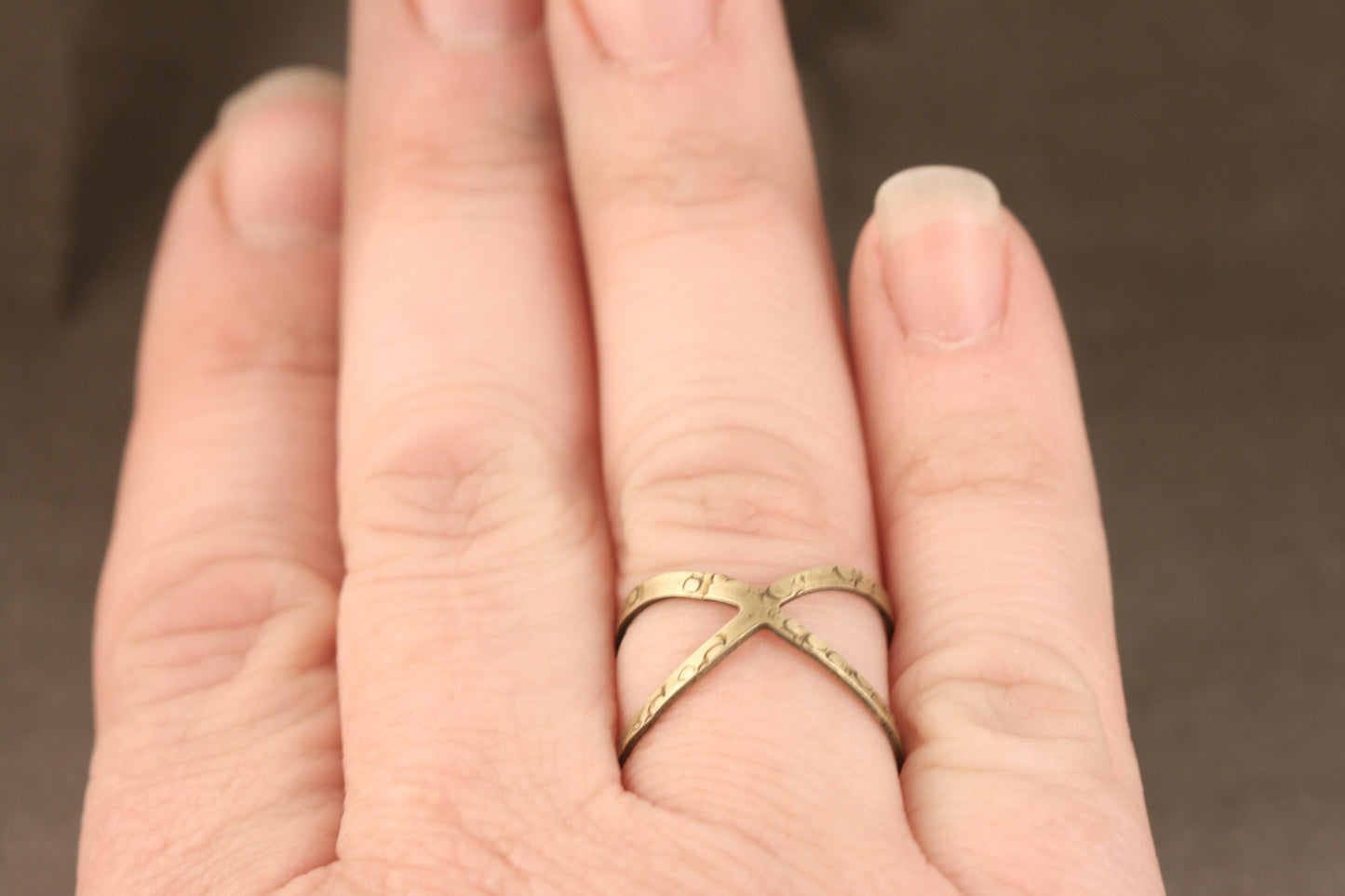 Adjustable Brass Ring The Infinity Ring