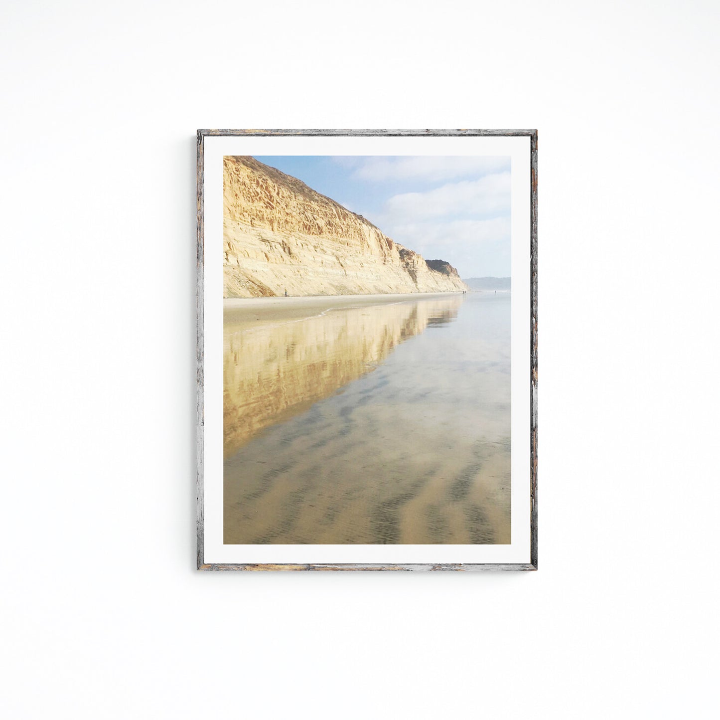 Reflections Print, La Jolla Cliffs, Original Archival Photography