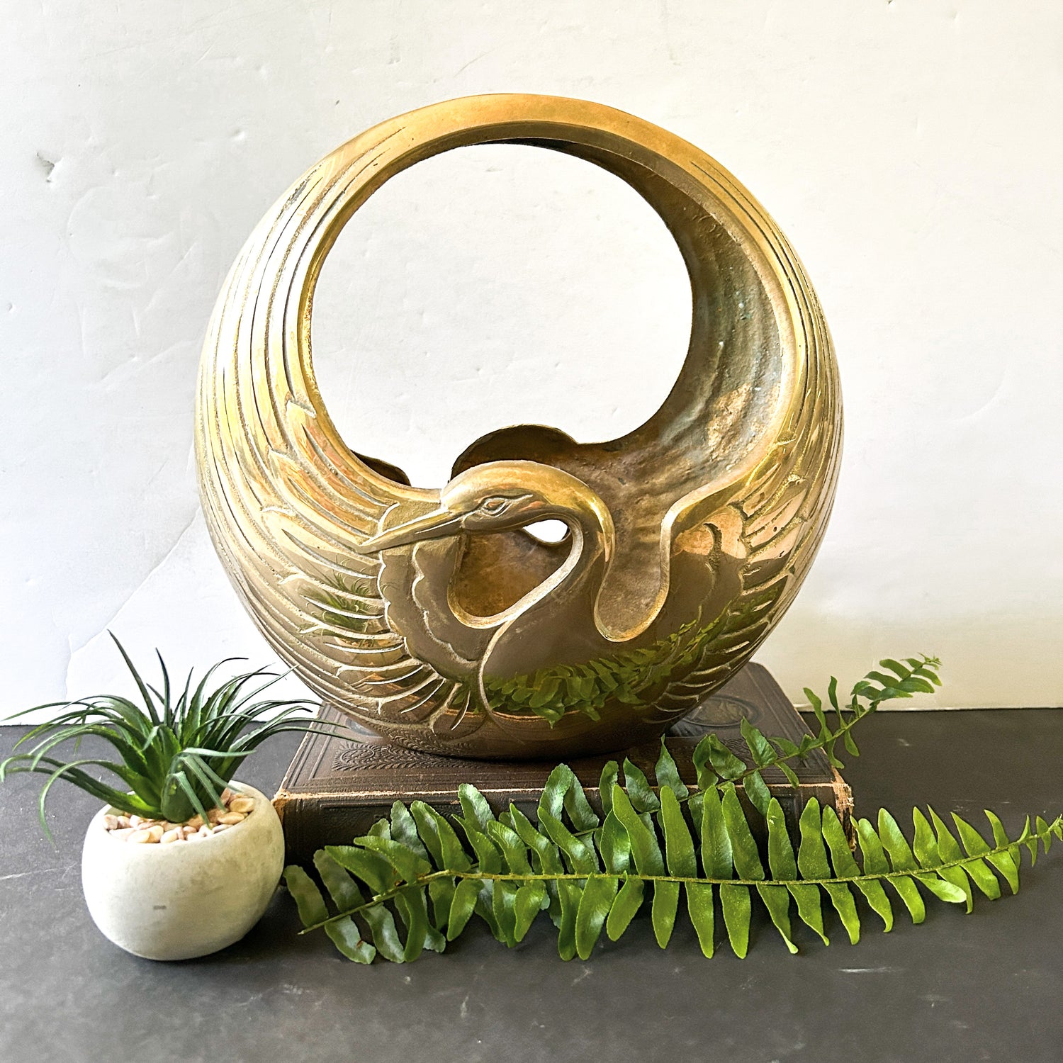 Vintage Art Deco Style Brass Swan Bowl – valerietylercollection