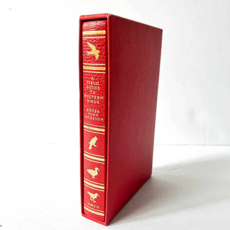 Vintage SIGNED, LIMITED EDITION, A Field Guide to Western Birds by Roger Tory Peterson, Boxed Collectors edition