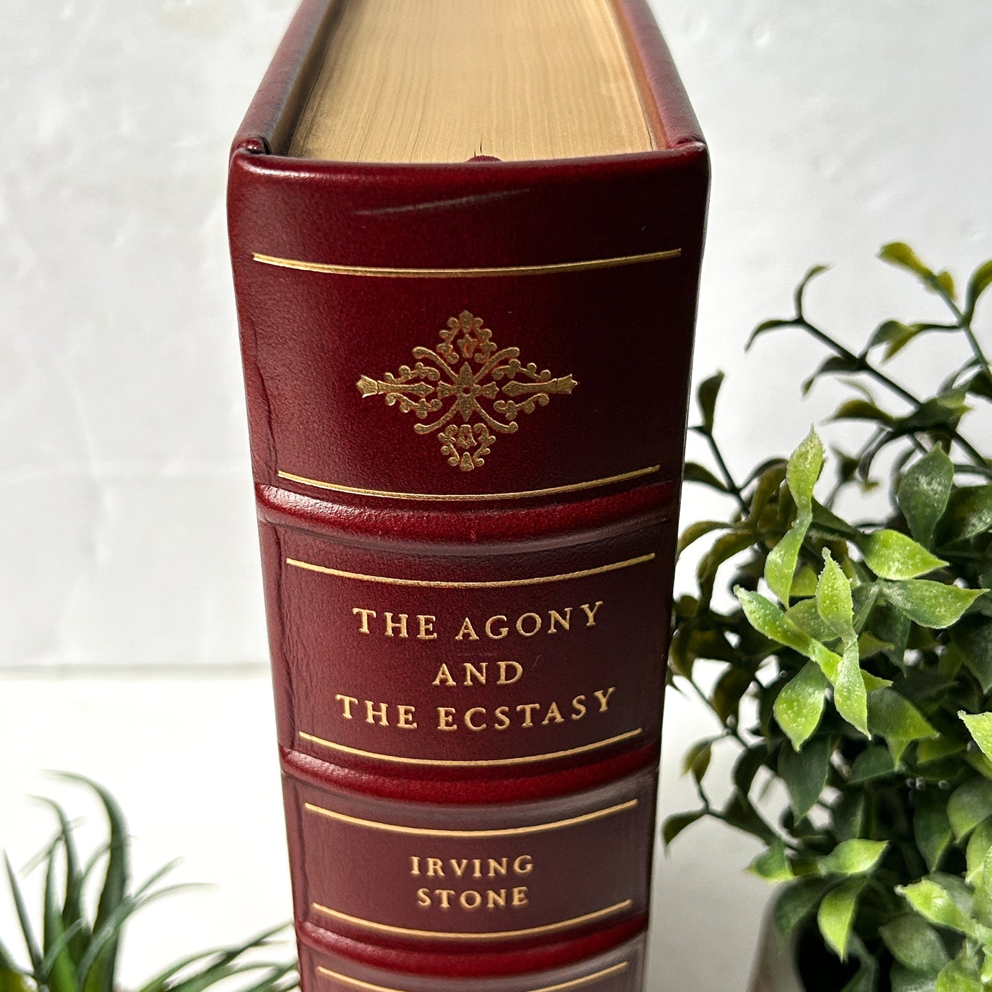 Agony and the Ecstasy by Irving Stone, Signed by the Author, Vintage edition from The Franklin Library