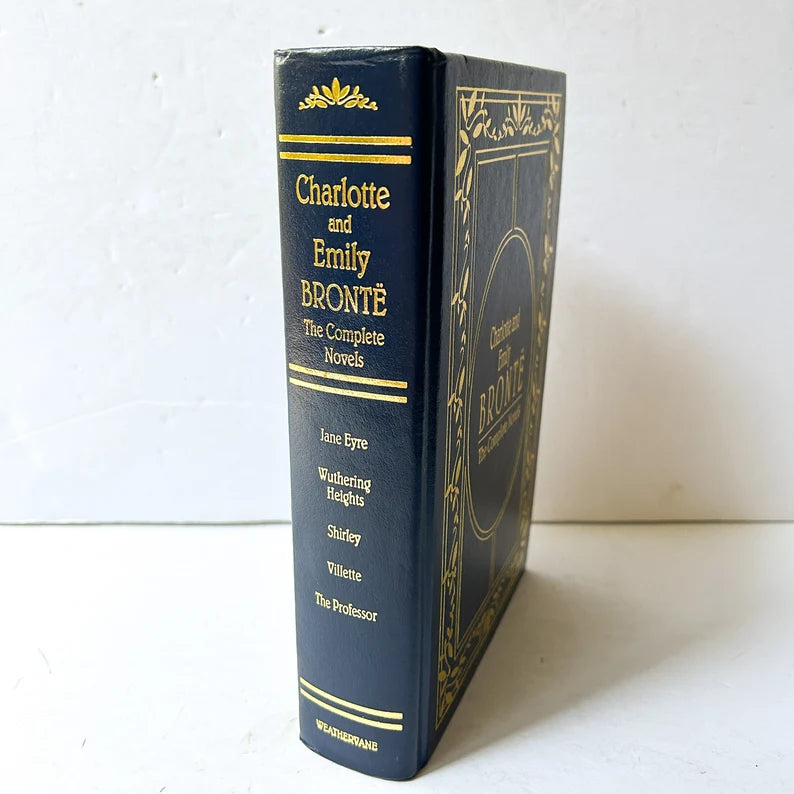Vintage Charlotte and Emily Bronte book, The Complete Novels, Collectible Hardcover Weathervane edition