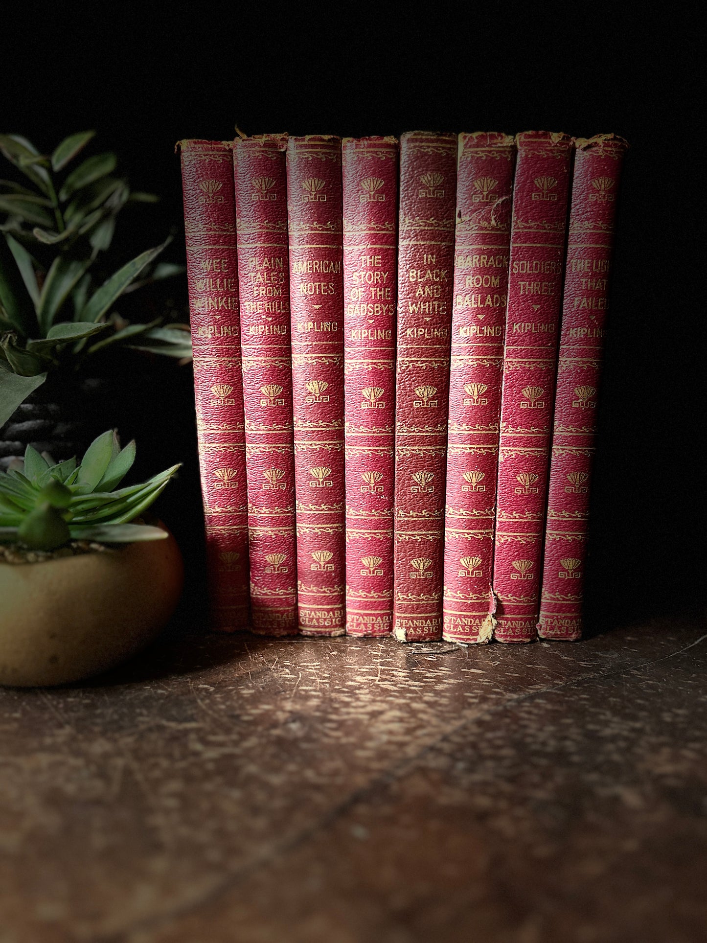 Vintage Rudyard Kipling book collection, 1930, set of 8