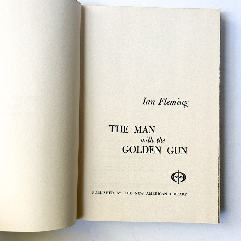 The Man With the Golden Gun, Vintage James Bond Novel, by Ian Fleming