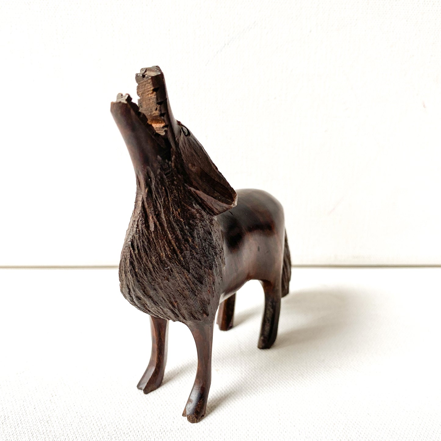 Vintage Ironwood Wolf Figurine