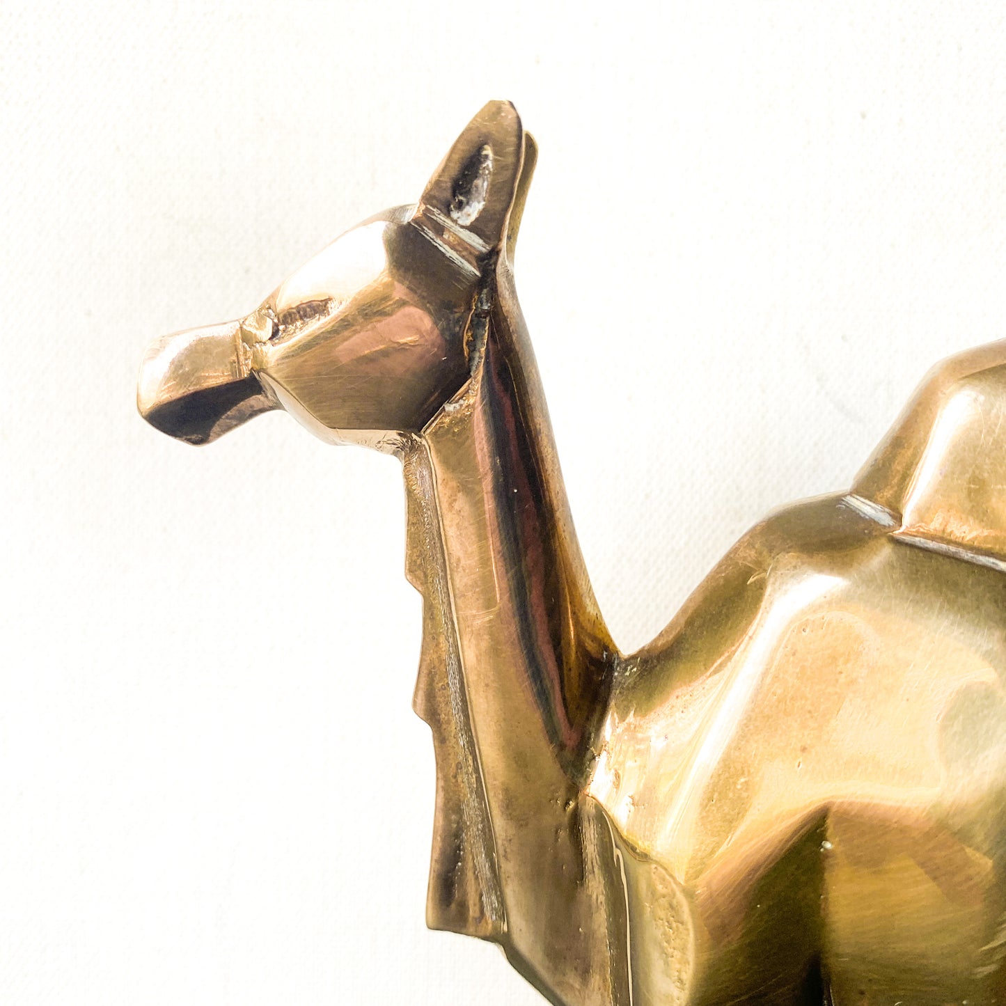 Vintage Dolby Cashier Brass Camel Sculpture