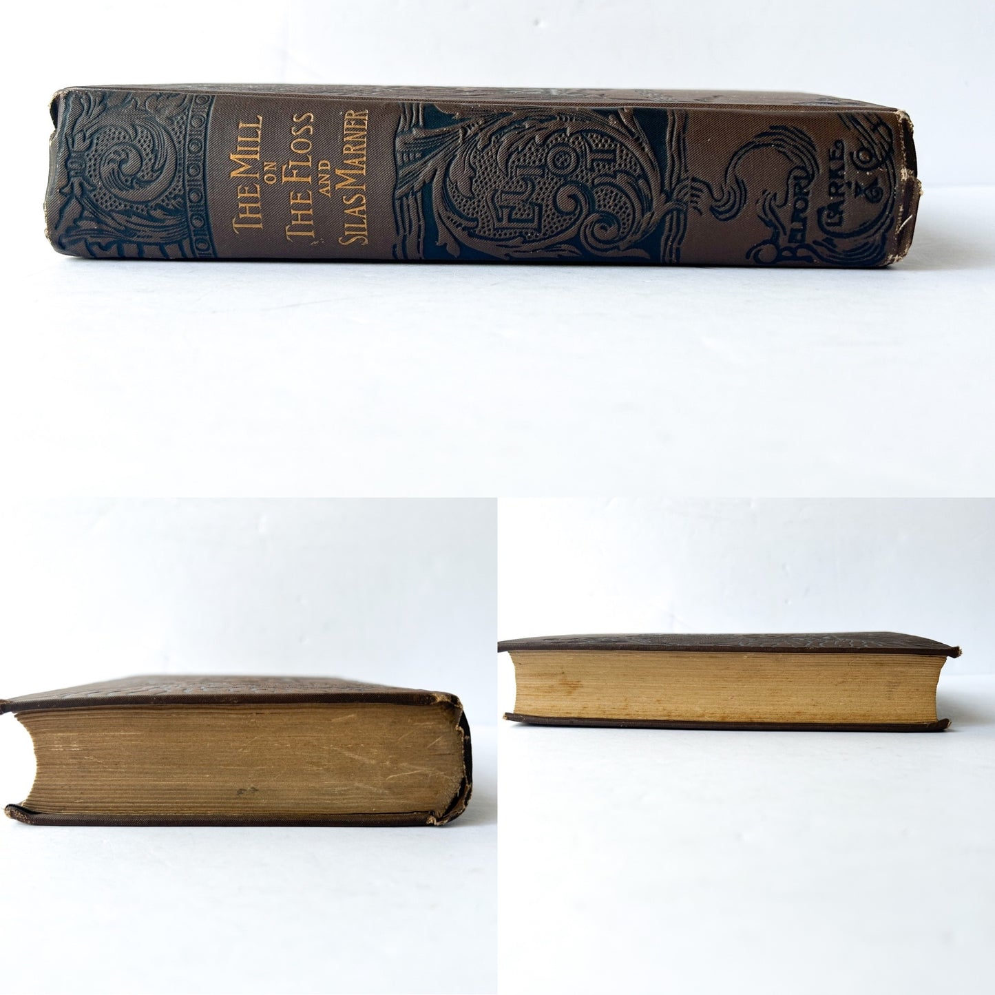 Antique Book, Eliot's Works by George Eliot, incl. The Mill on the Floss, Silas Marner