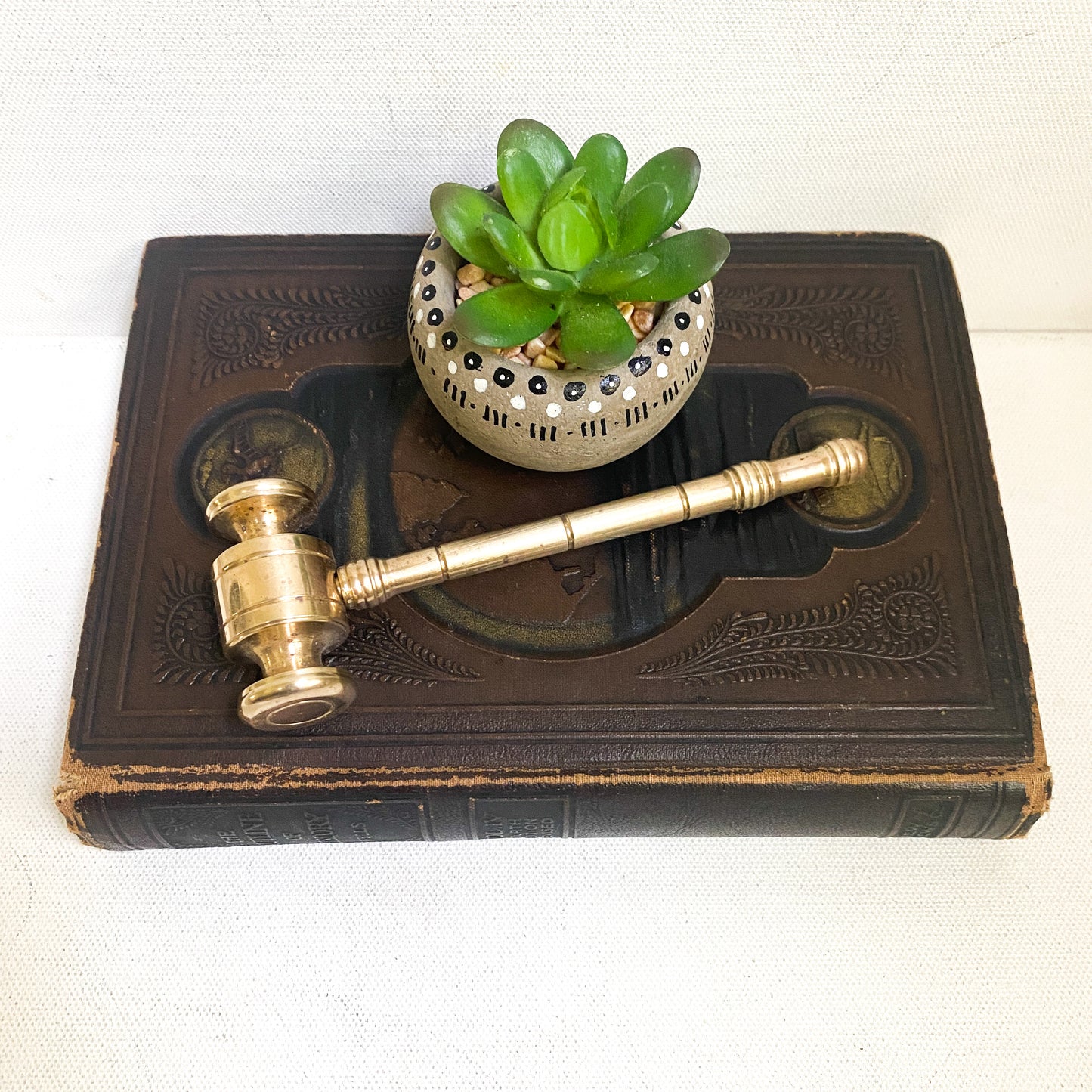 Vintage brass gavel