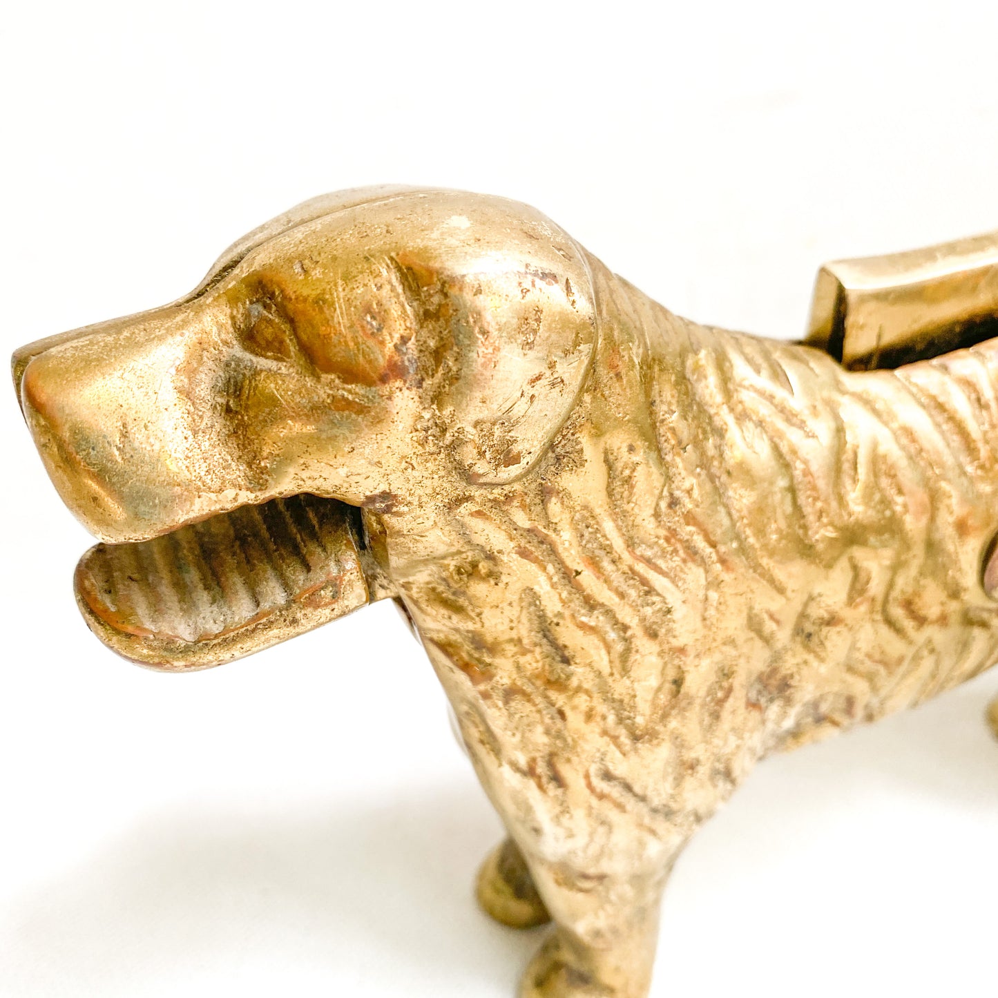 Antique Brass Dog Nutcracker