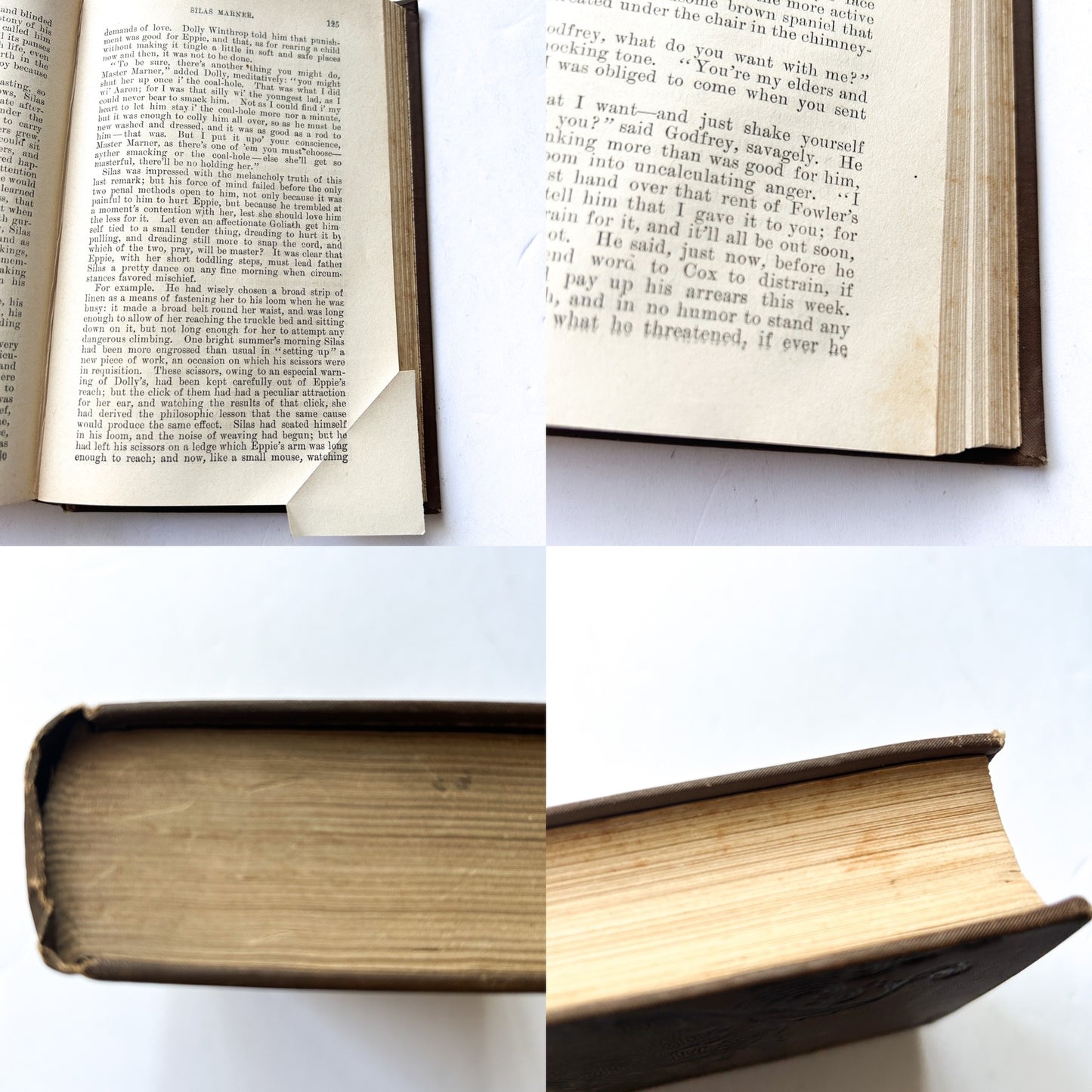 Antique Book, Eliot's Works by George Eliot, incl. The Mill on the Floss, Silas Marner