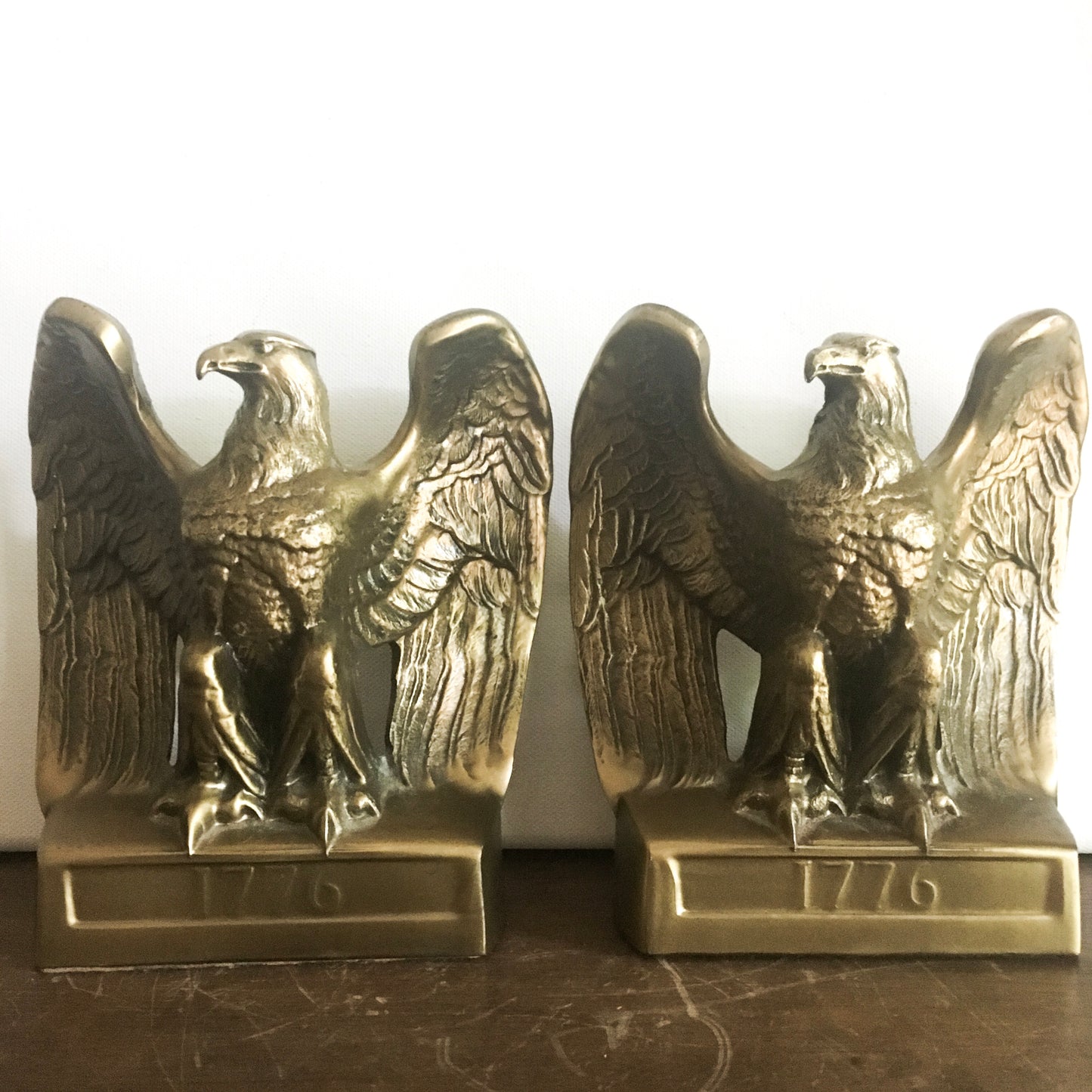 Vintage Eagle Bookends - 1776 PM Craftsman