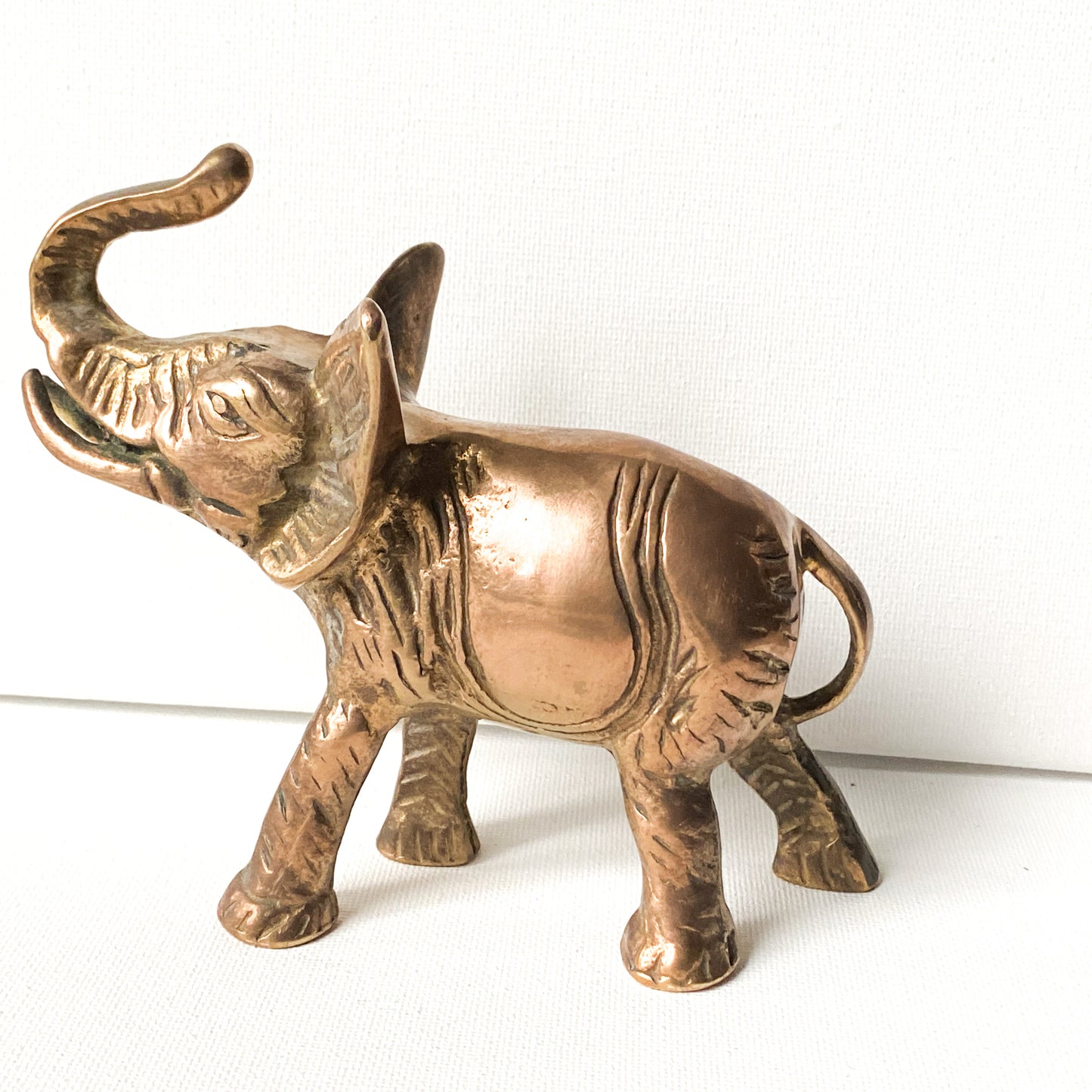 Vintage Brass Elephant Figurine