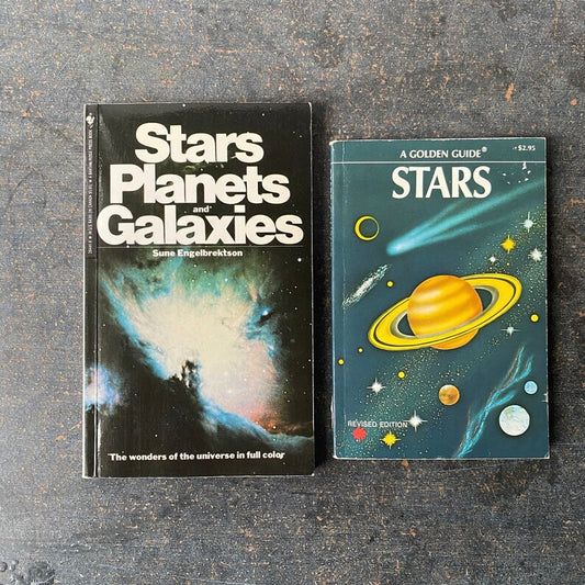 Vintage Astronomy Books, Stars Golden Guide, Bantam Books, Stars, Planets and Galaxies