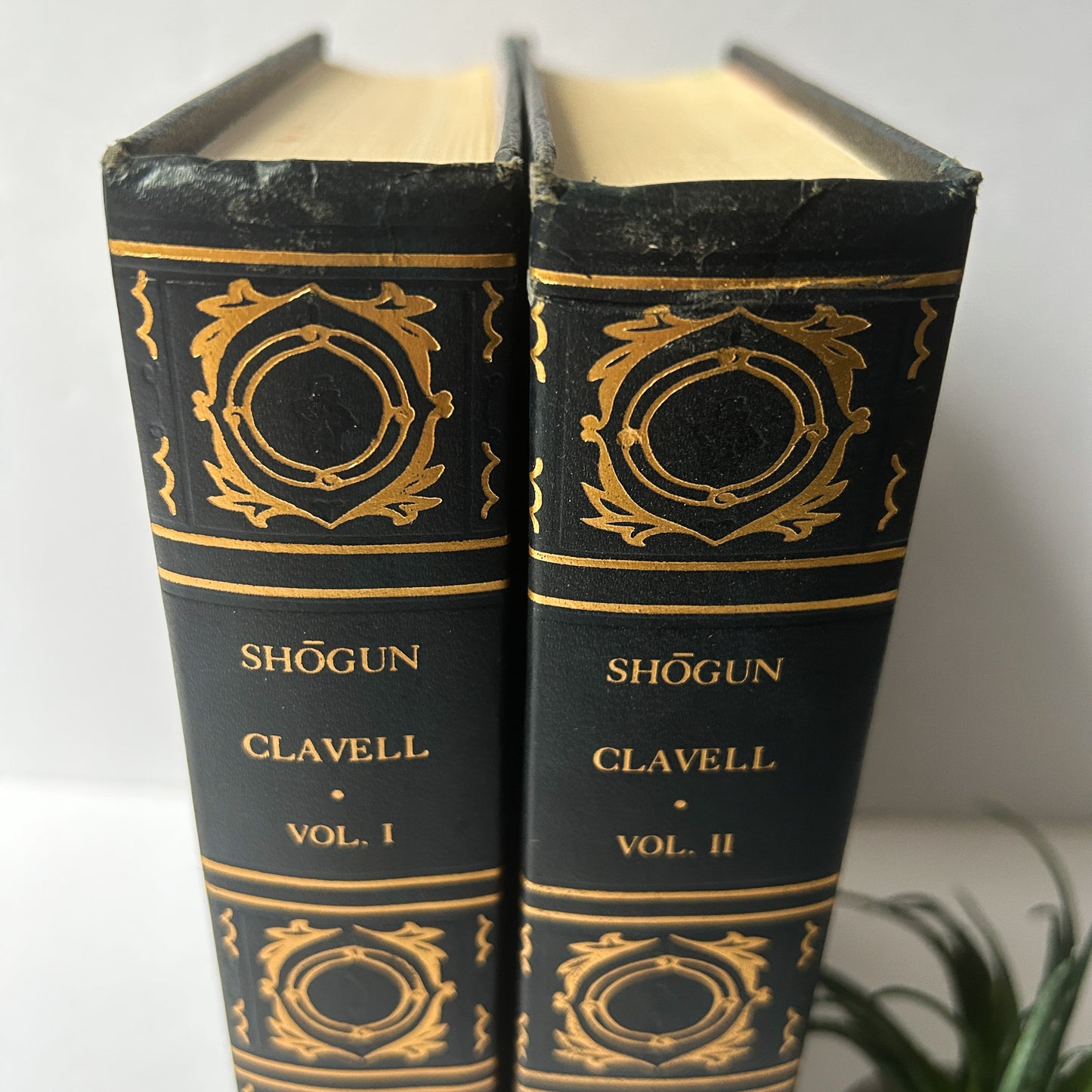 Vintage Shogun book set, by James Clavell, Volume I & II, International Collectors Library Editions