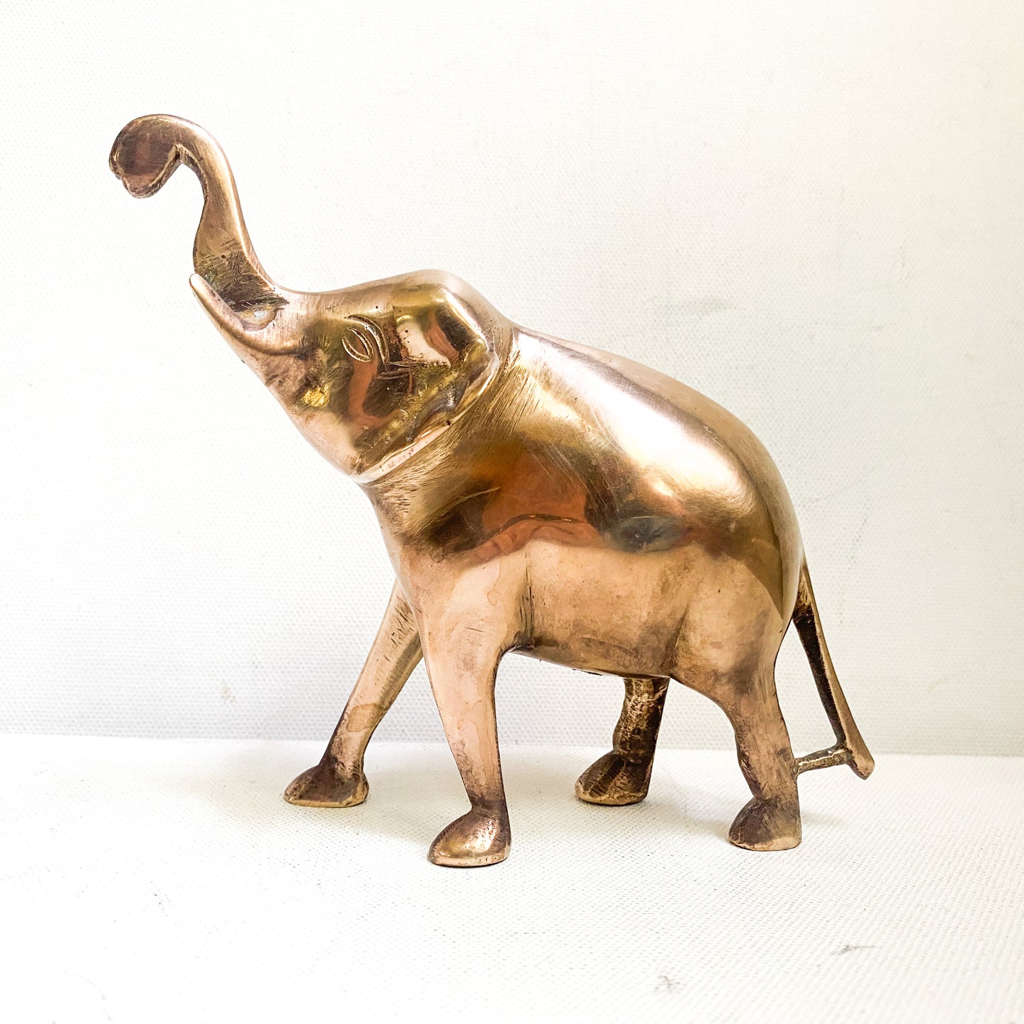Vintage brass elephant figurine
