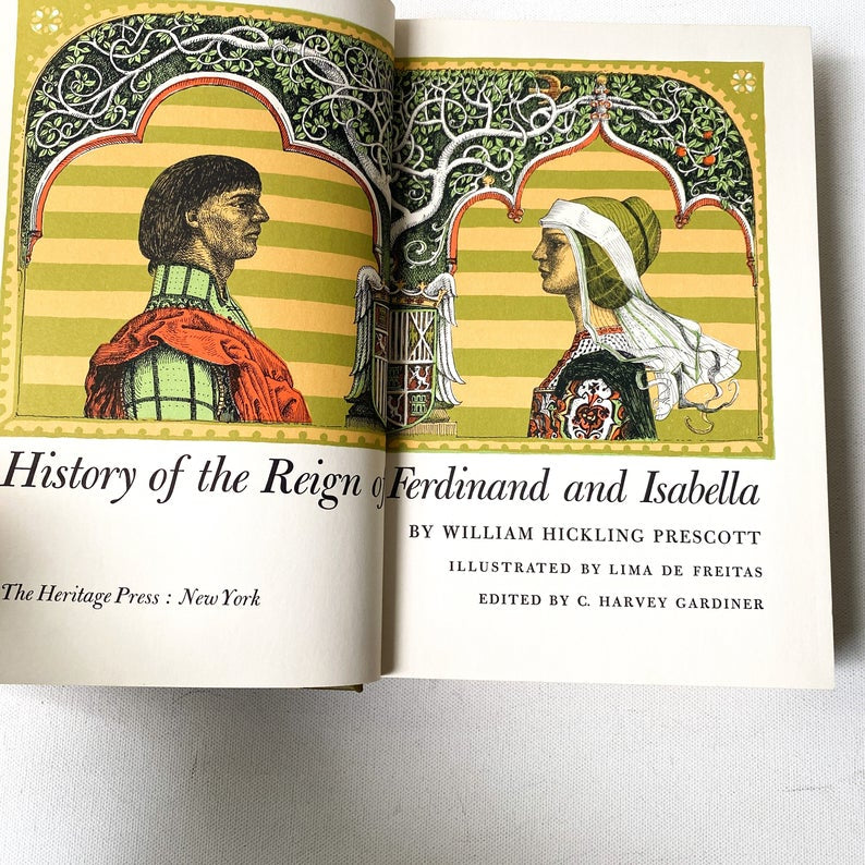 History of the Reign of Ferdinand and Isabella by William Hickling Prescott, Illustrated by Lima De Freitas, Slipcover Box
