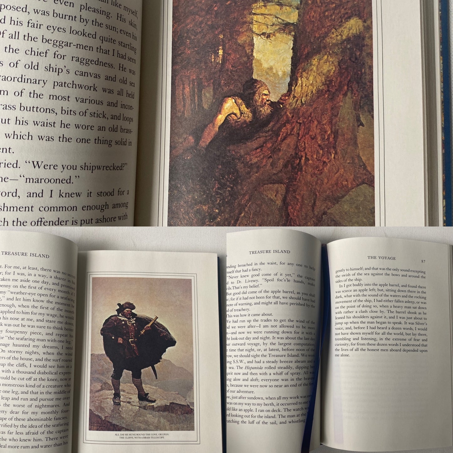 Treasure Island By Robert Louis Stevenson, The Franklin Library, with N.C. Wyeth illustrations