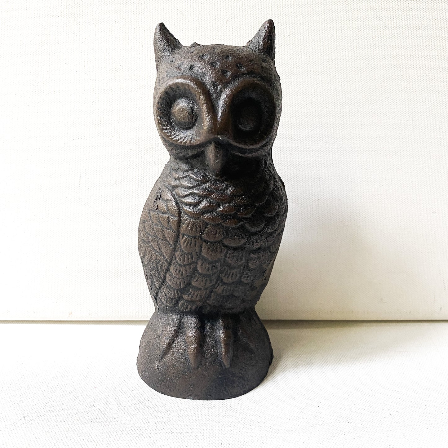 Cast Iron Owl Figurine