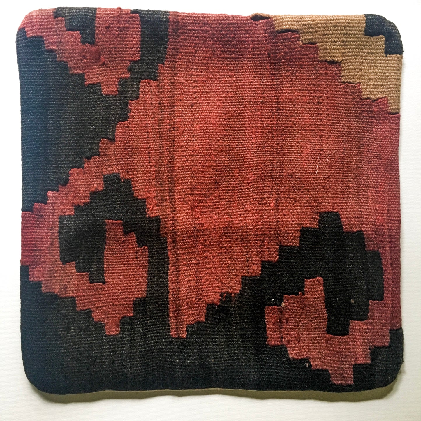 Vintage Kilim Pillow - steps pattern