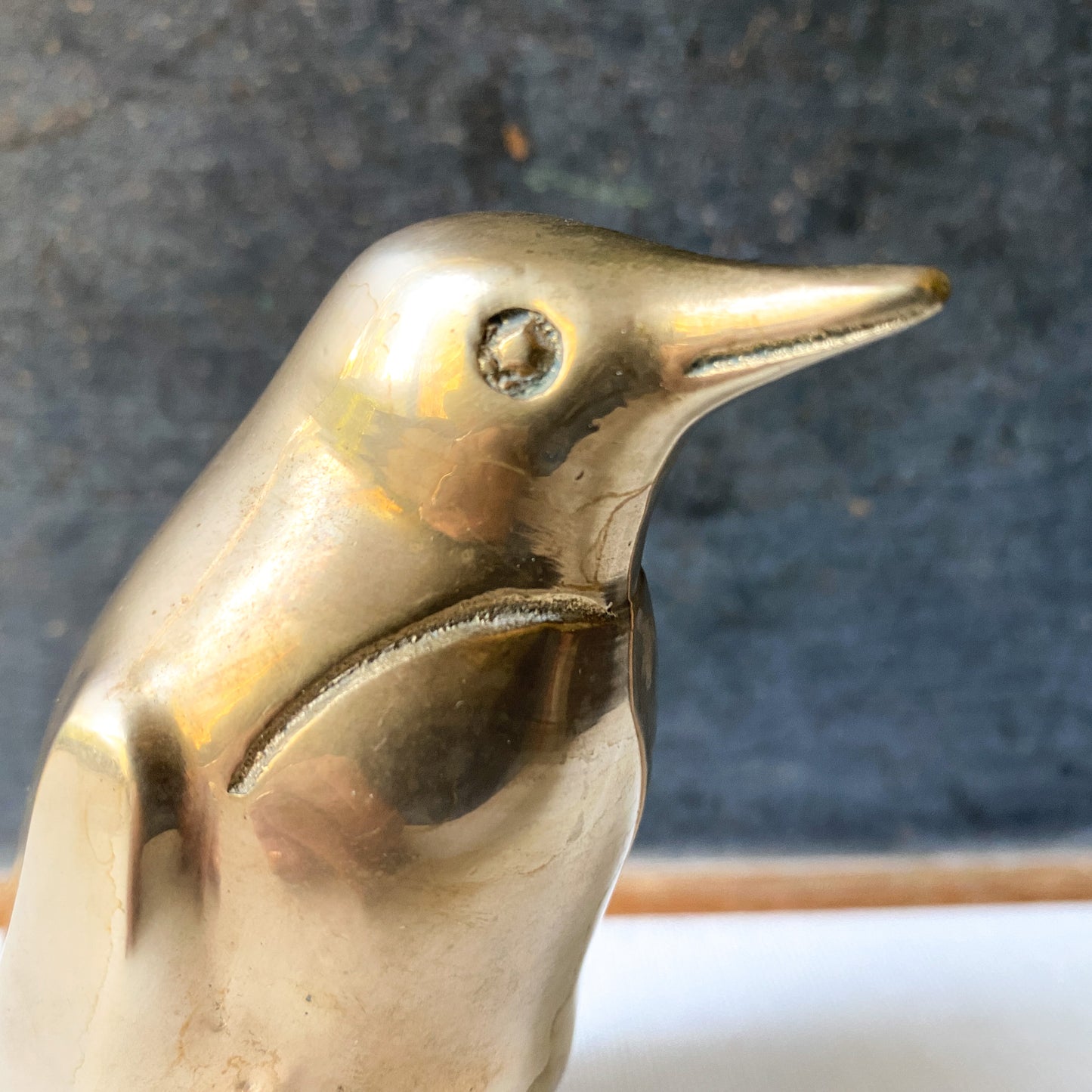 Vintage brass penguin figurine