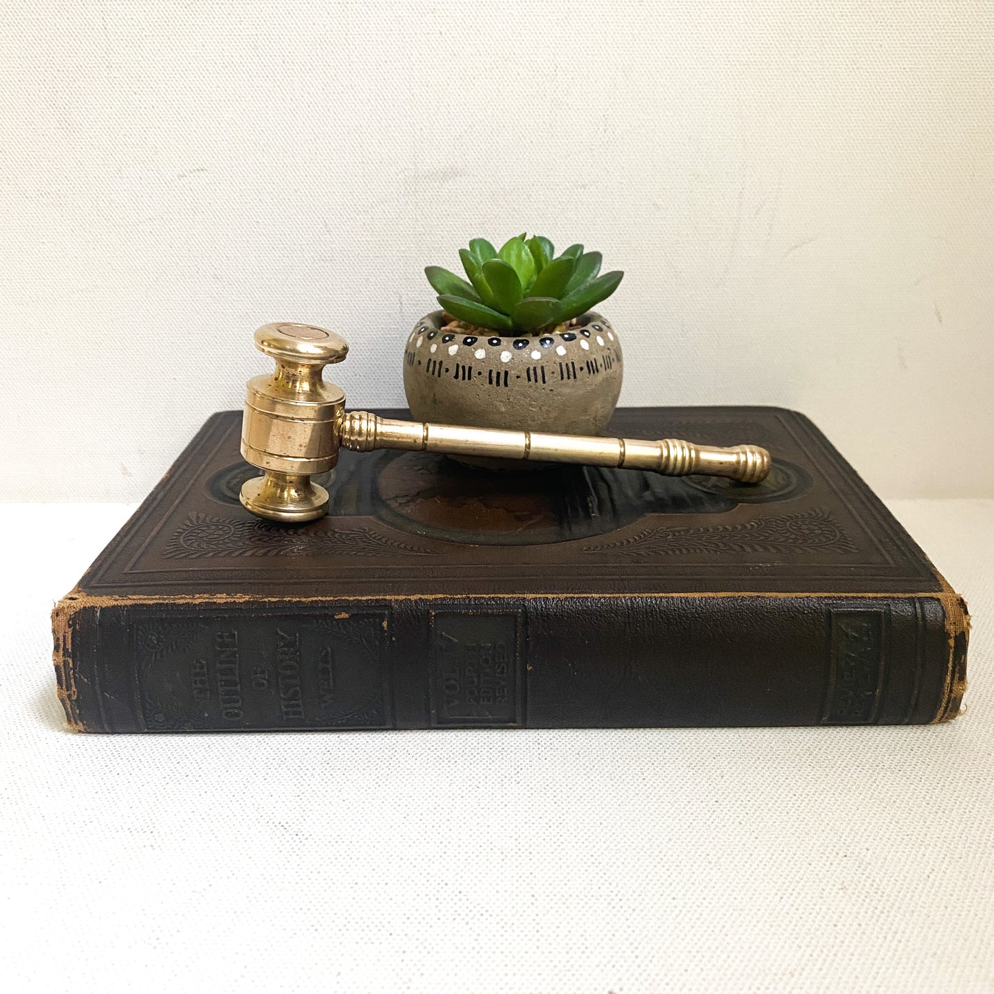 Vintage brass gavel