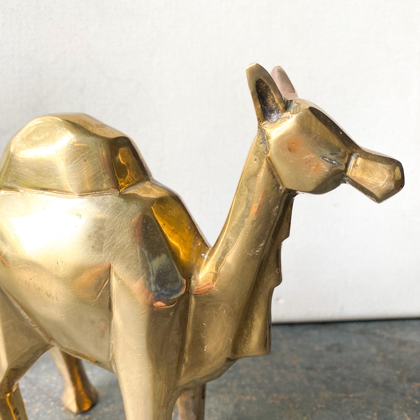 Vintage Dolby Cashier Brass Camel Sculpture