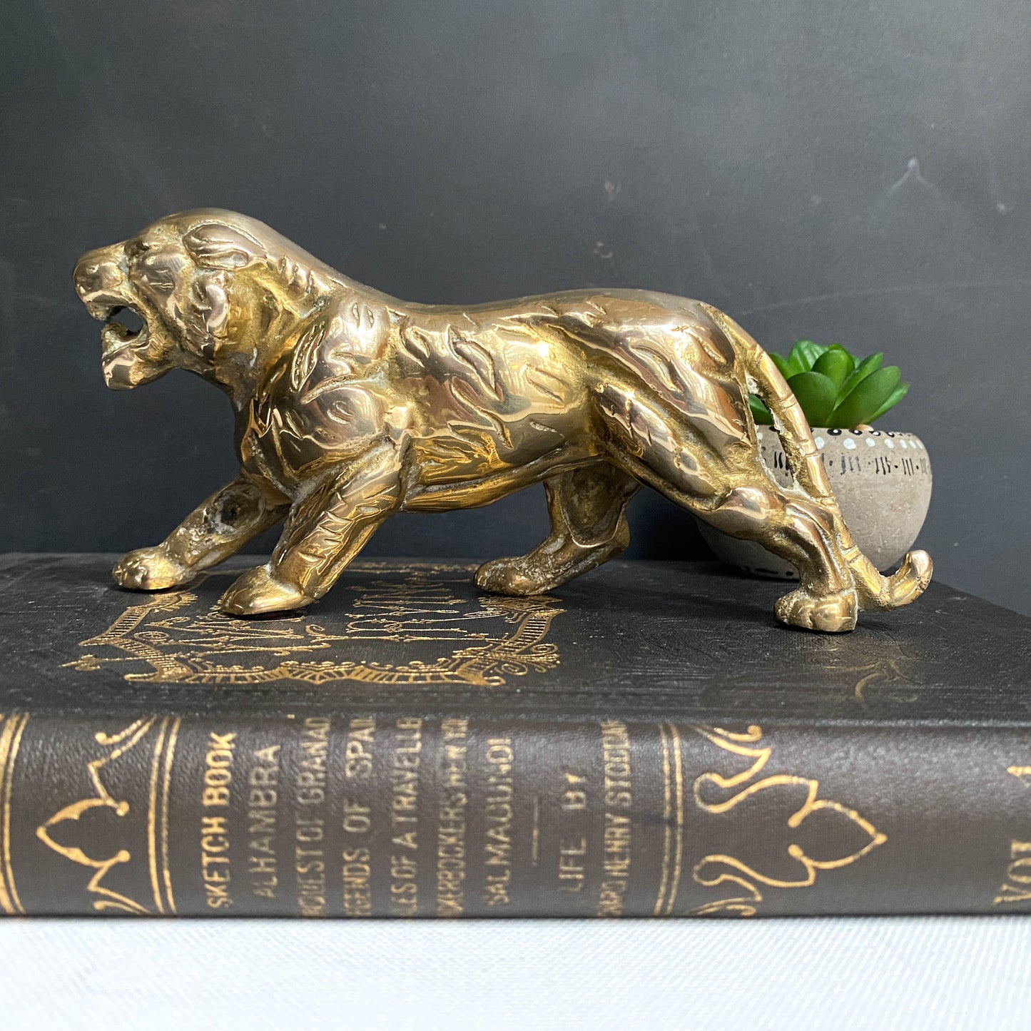 Vintage Brass Tiger