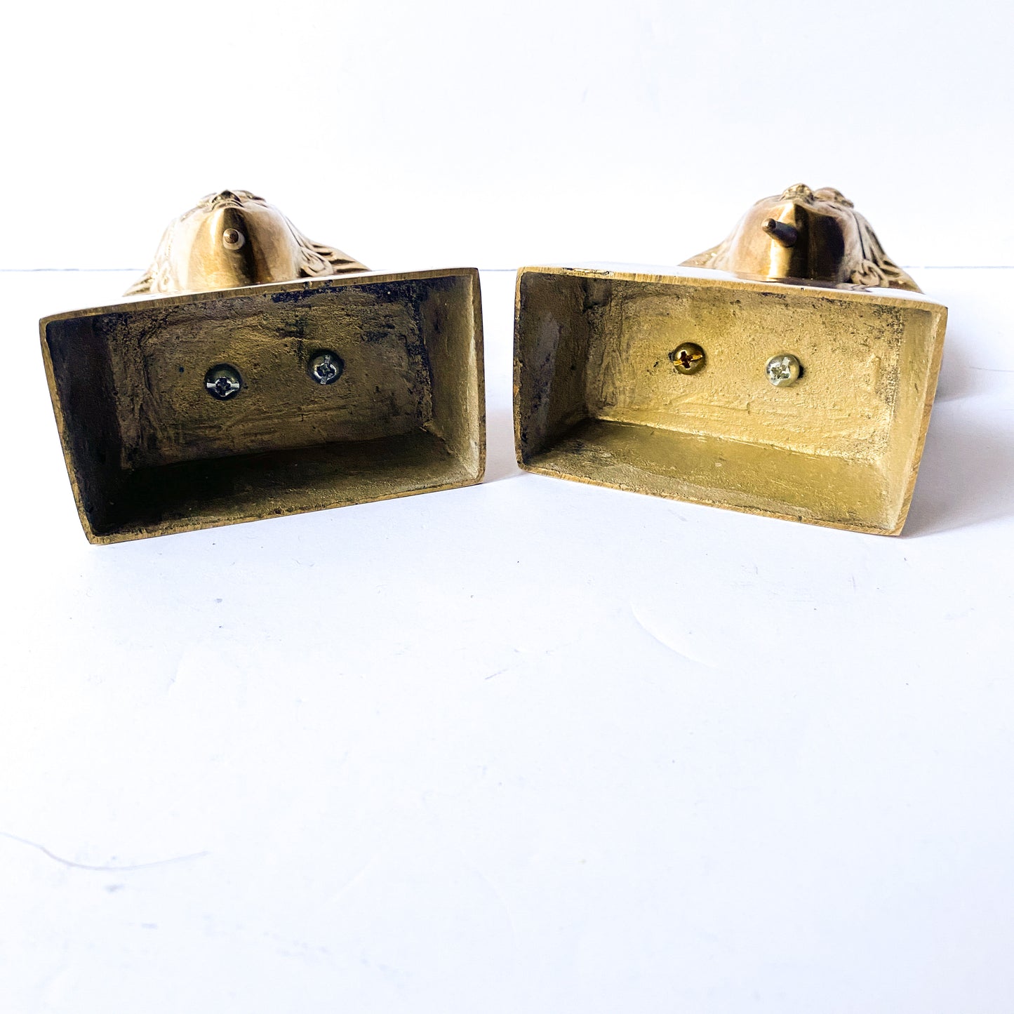 Vintage Brass King Tut Egyptian Bookends