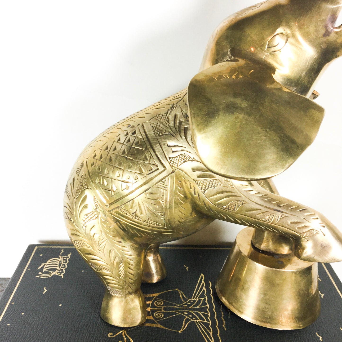 Brass Elephant Statue - very detailed