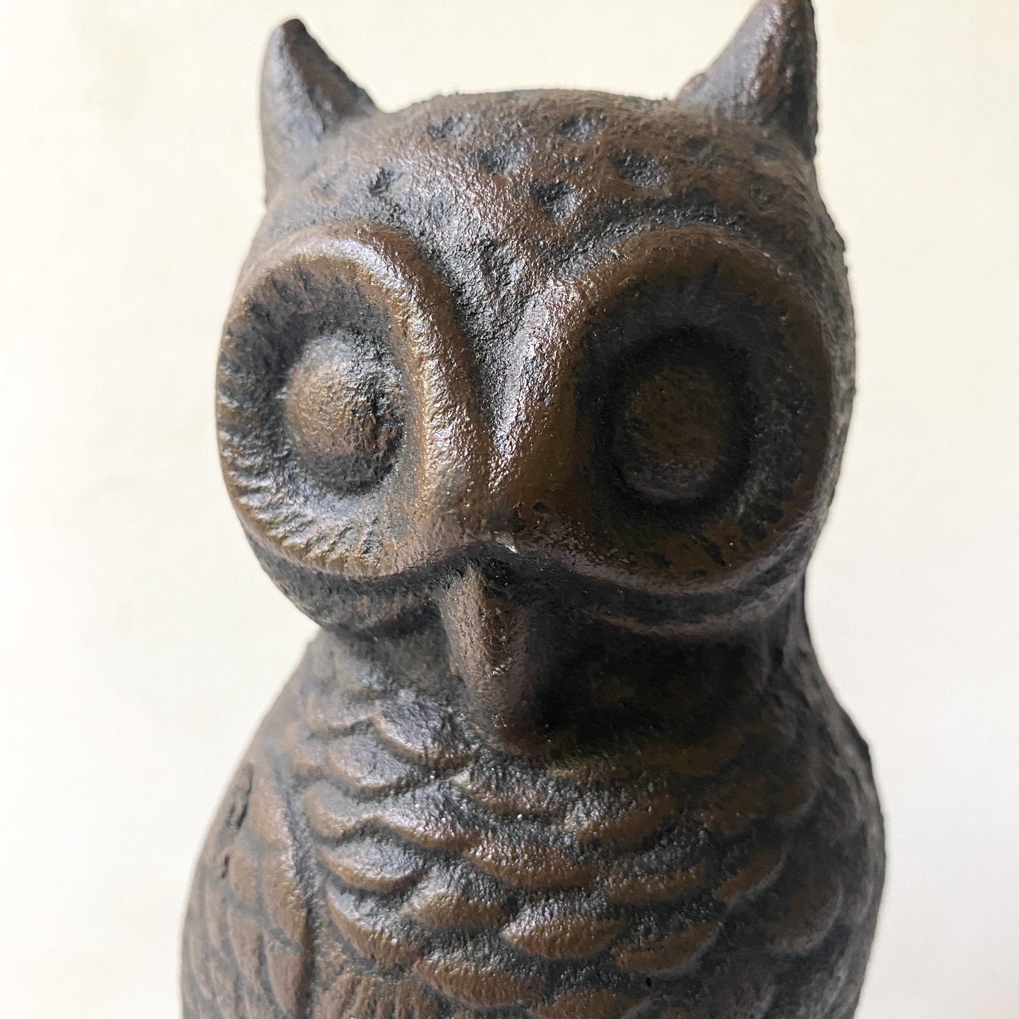 Cast Iron Owl Figurine