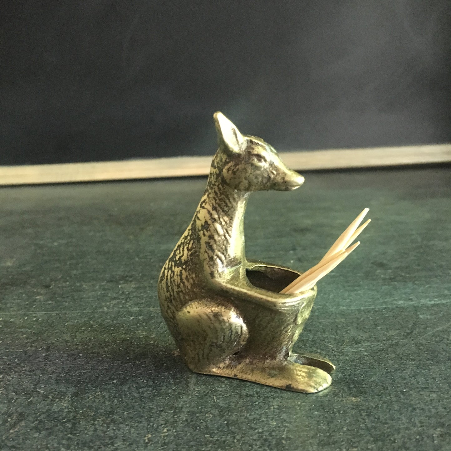 Miniature Brass Kangaroo Figurine