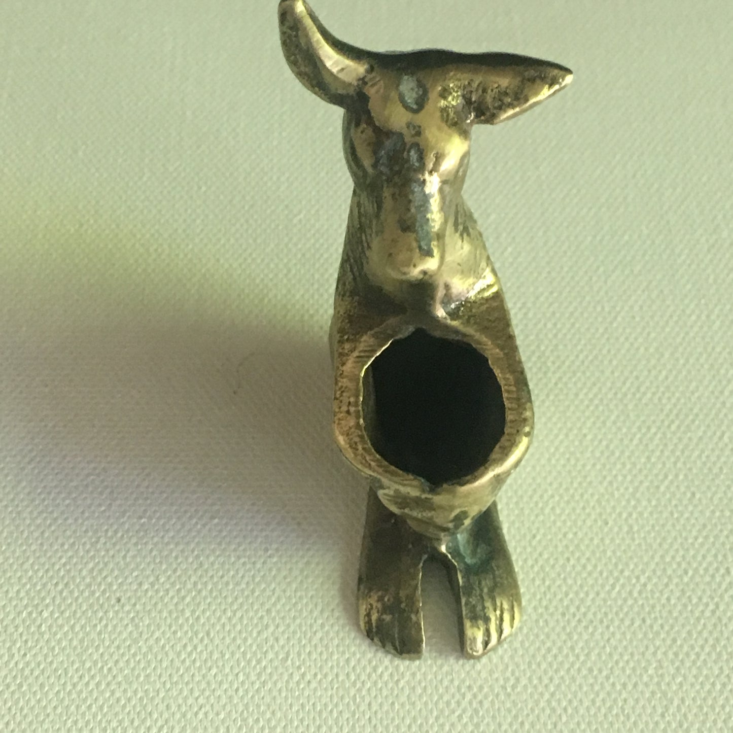 Miniature Brass Kangaroo Figurine