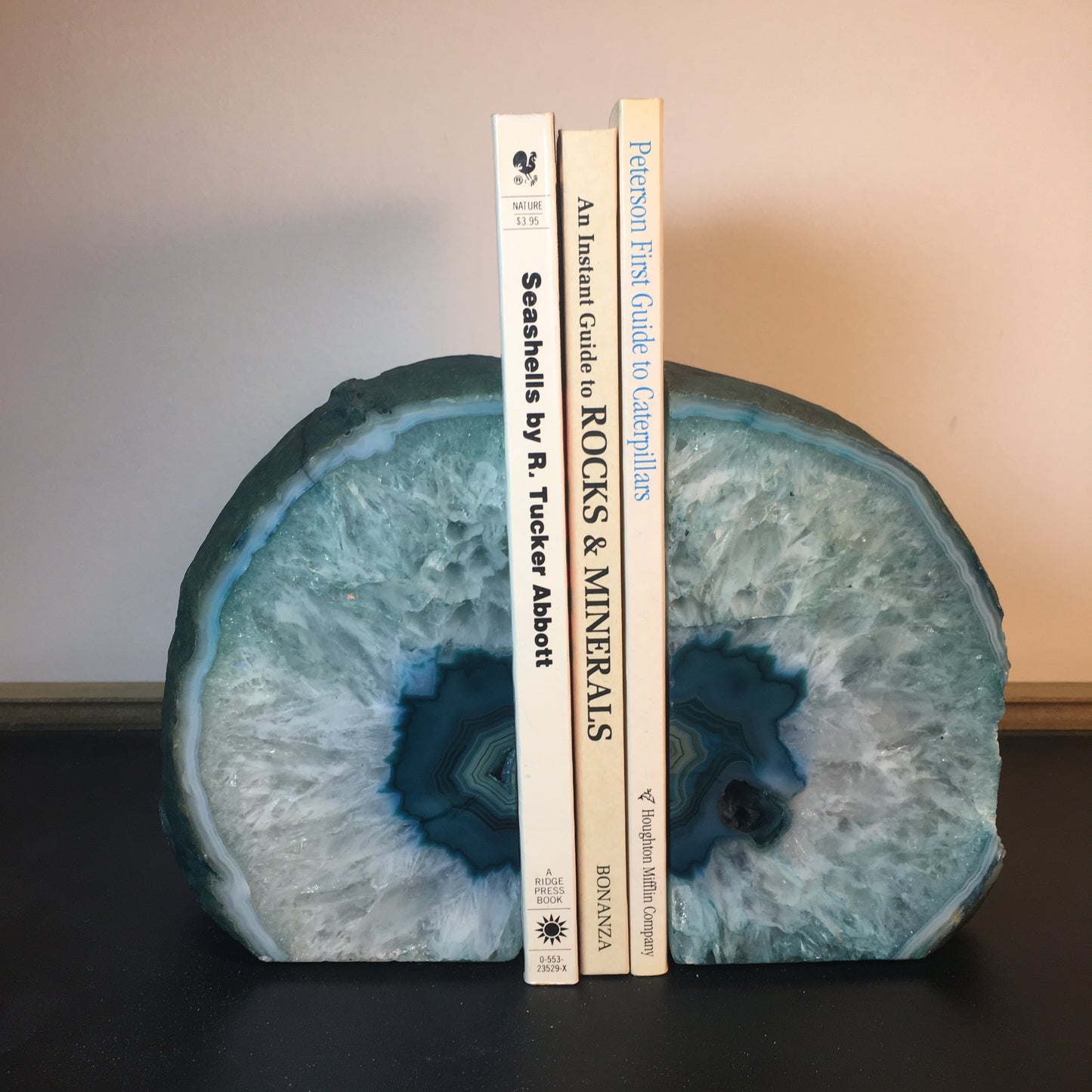 Geode Bookends Teal Agate
