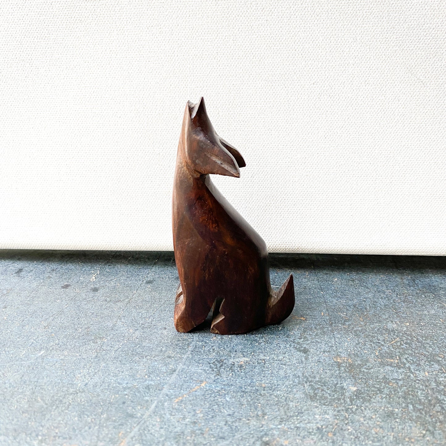 Handmade Carved Ironwood Wolf / Coyote Figurine