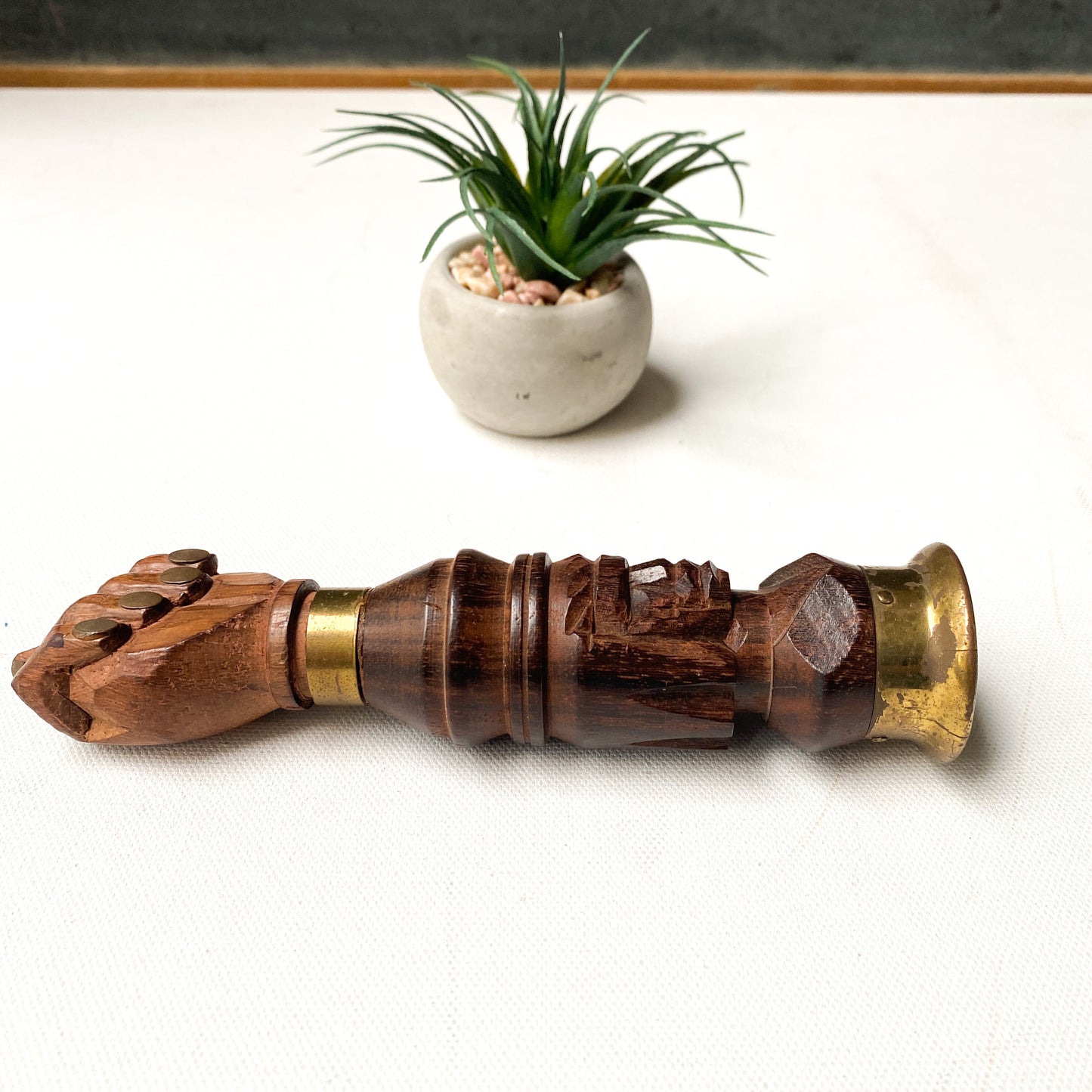 Figa Fist Sculpture, bottle opener, corkscrew, Wood bohemian decor