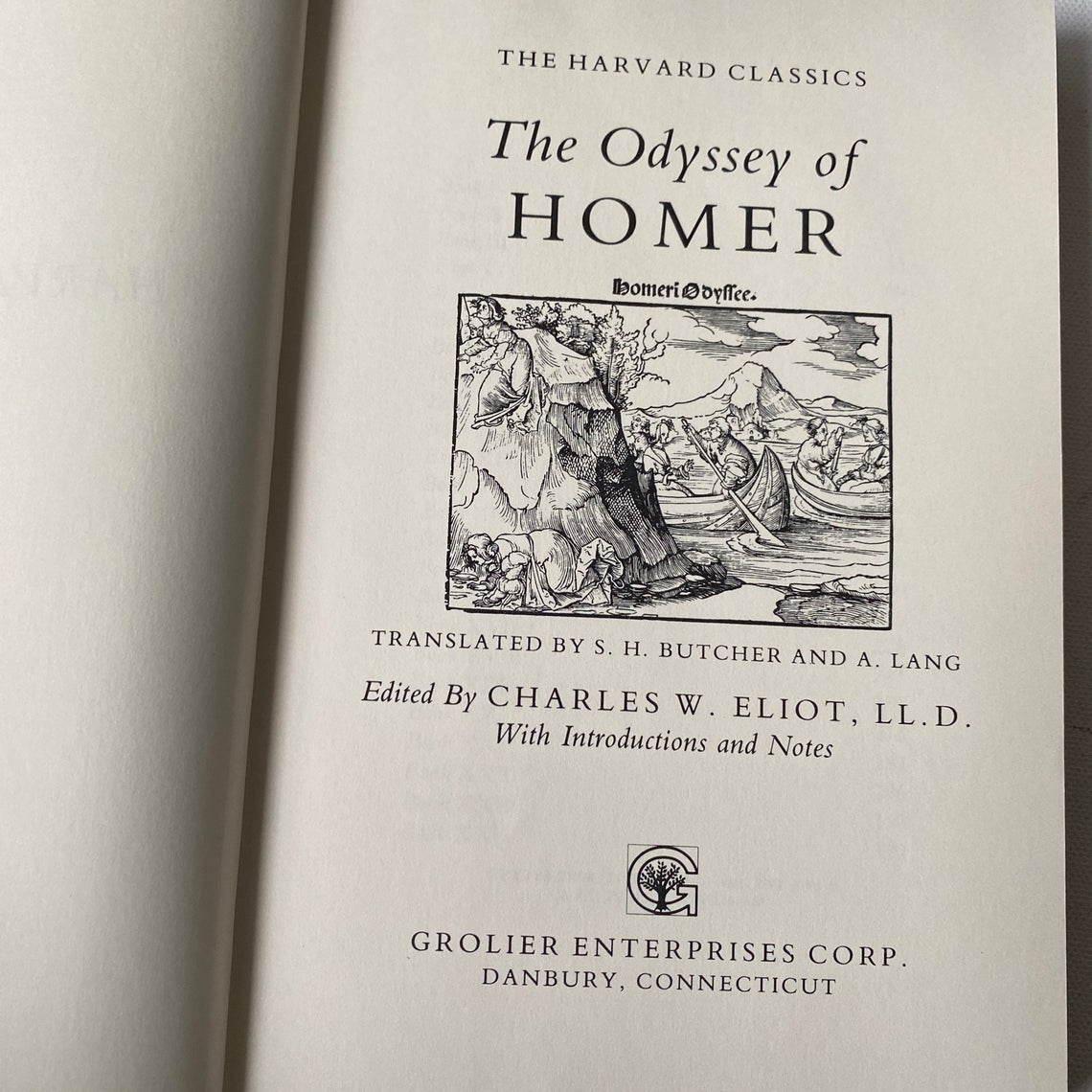 Vintage Harvard Classics Book Set,  Greek and Roman authors, including Plato, Epictetus, Marcus Aurelius, Homer, Plutarch