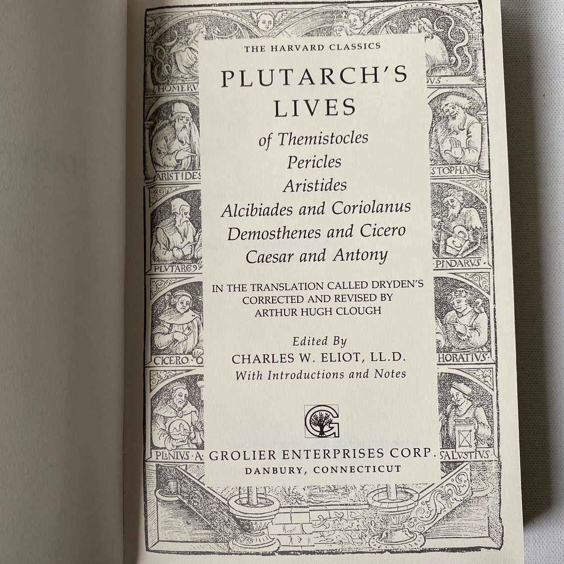 Vintage Harvard Classics Book Set,  Greek and Roman authors, including Plato, Epictetus, Marcus Aurelius, Homer, Plutarch