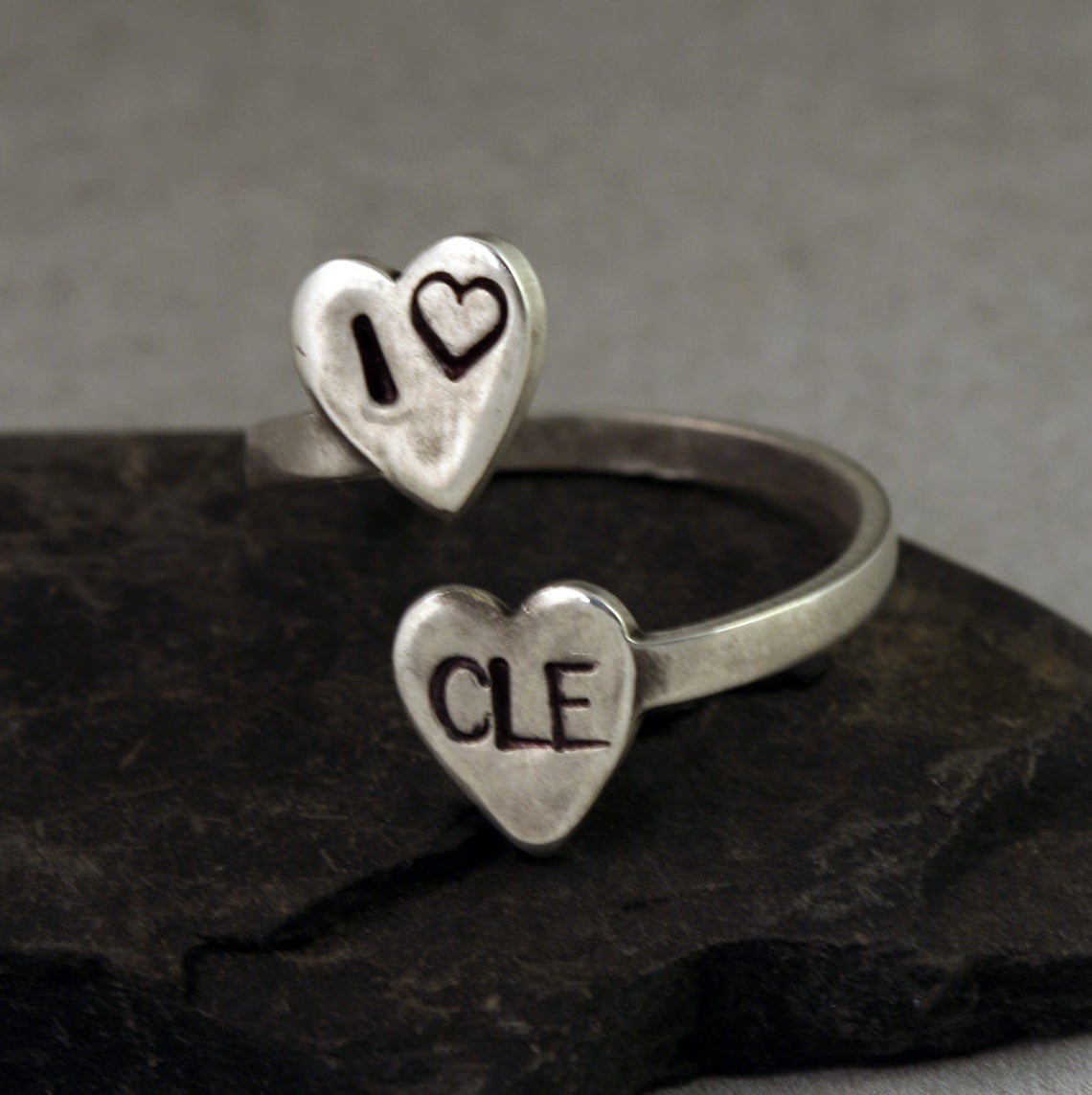 I love CLE, Cleveland Jewelry, Silver Ring