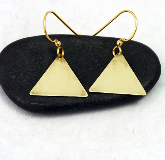 Minimalist Triangle Earrings