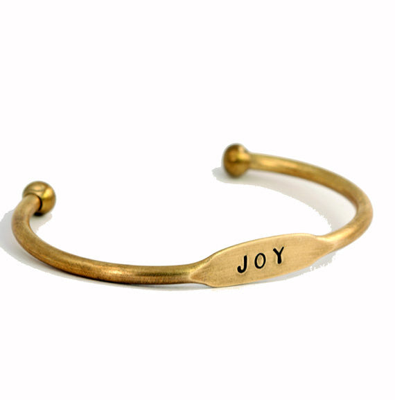 Joy Cuff Bracelet - Affirmation Jewelry